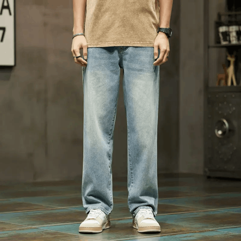 Japanese Brand × Vintage Wide Leg Jeans Men Baggy Pants Size US 34 / EU 50 - 1 Thumbnail