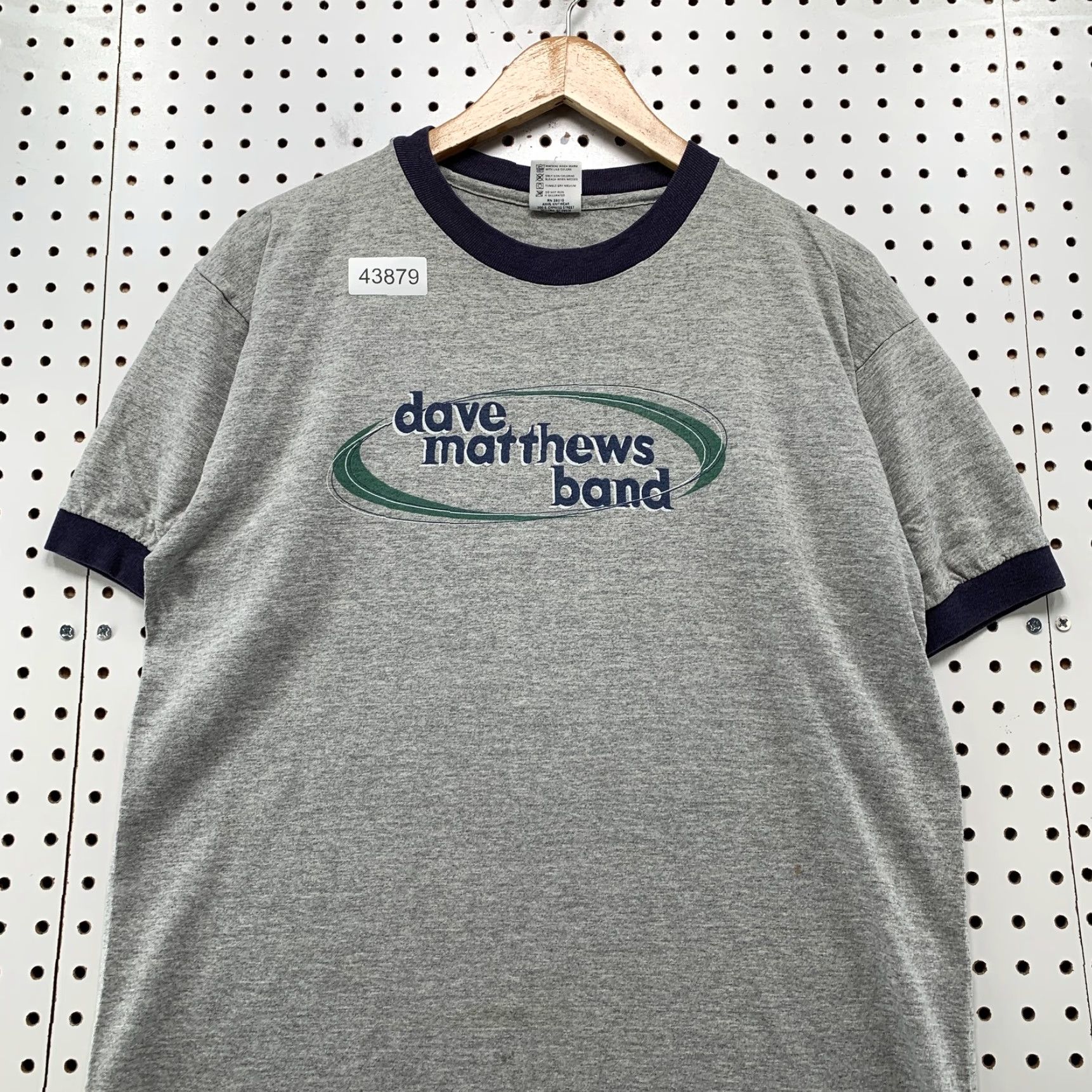 Anvil VINTAGE Dave Matthews Band Shirt Large Adult L Gray 90s Music Band Graphic Print Crew Neck USA Men's T‑Shirt Size US L / EU 52-54 / 3 - 2 Thumbnail
