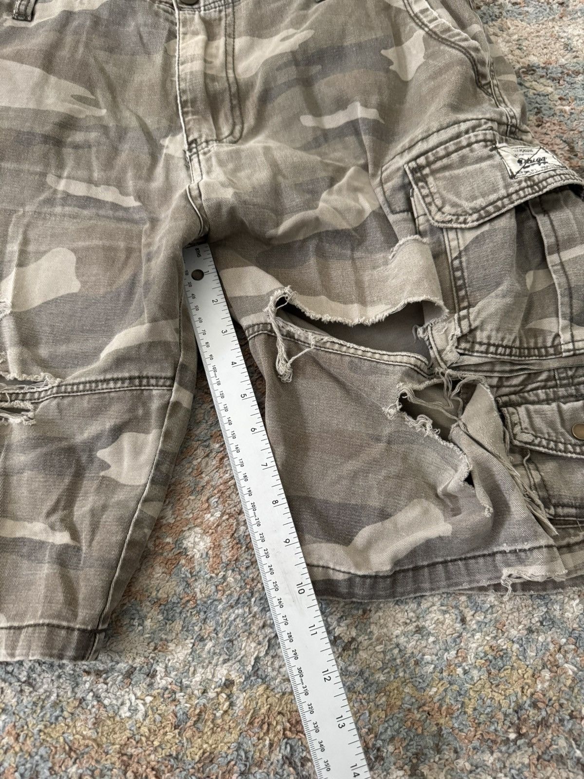 Other VTG Y2K Camo Shorts Faded 34 Thrashed Distressed Size US 32 / EU 48 - 5 Thumbnail