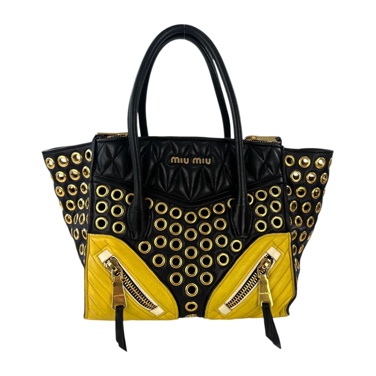 Miu Miu Miu Miu Biker Grommet Tote Bag Size ONE SIZE - 1 Thumbnail