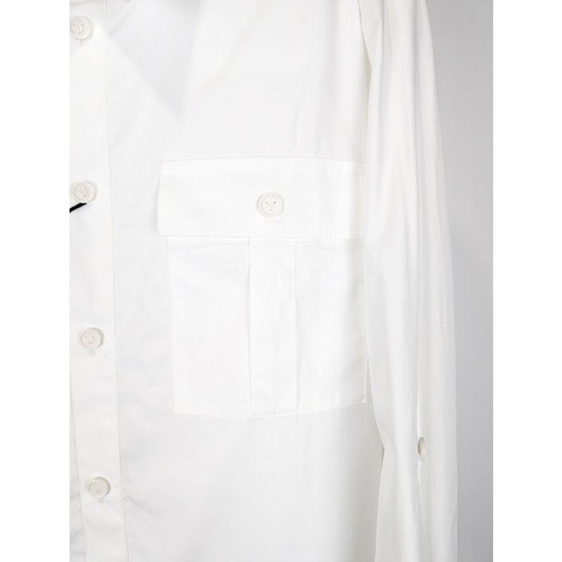 Bottega Veneta o1rshd1 Compact Cotton Poplin Shirt in White Size US L / EU 52-54 / 3 - 4 Thumbnail
