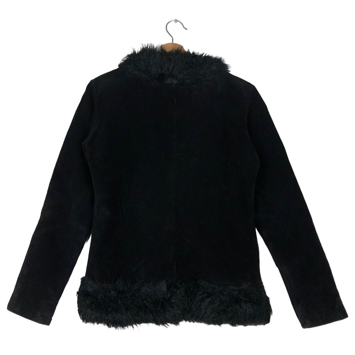 Japanese Brand 🔥Rare Vintage Suede Leather Jacket Mink Fur Collar Xoxo Size US S / EU 44-46 / 1 - 8 Thumbnail