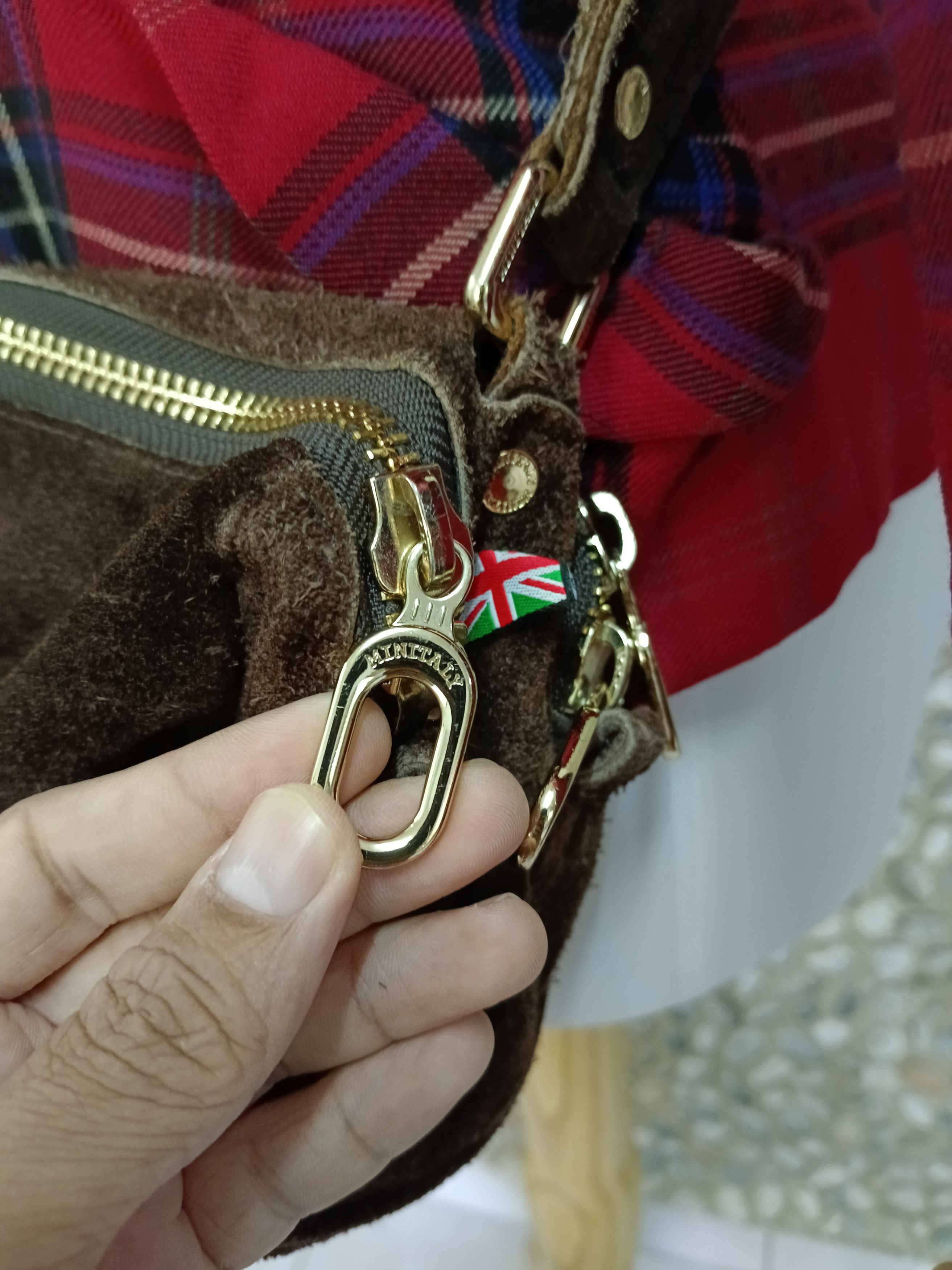 Leather MINITALY SUEDE LEATHER SLING/CROSSBODY Size ONE SIZE - 6 Thumbnail
