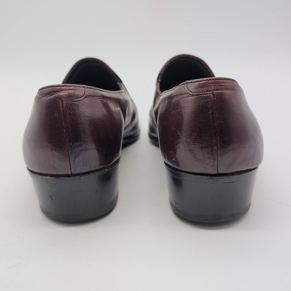 Florsheim Vintage Florsheim Women's Sz 9 C Maroon Leather Loafers Sho Size US 9 / IT 39 - 5 Thumbnail