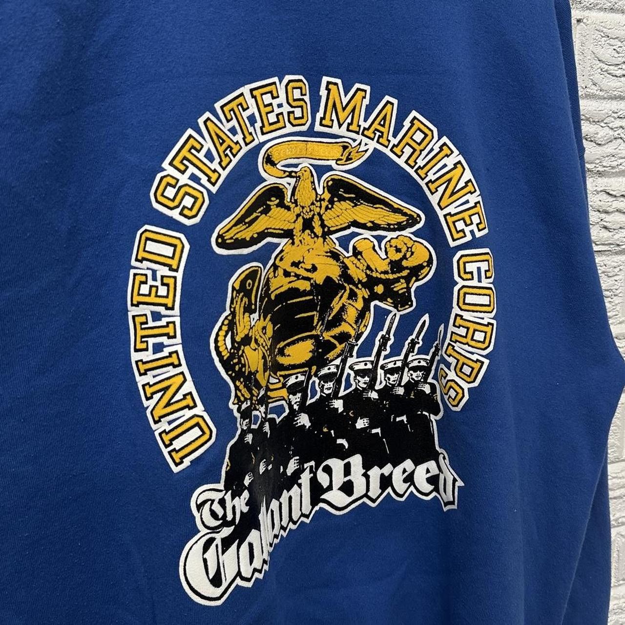Vintage Vintage United States Marines Graphic Sweatshirt XL Size US XL / EU 56 / 4 - 4 Thumbnail