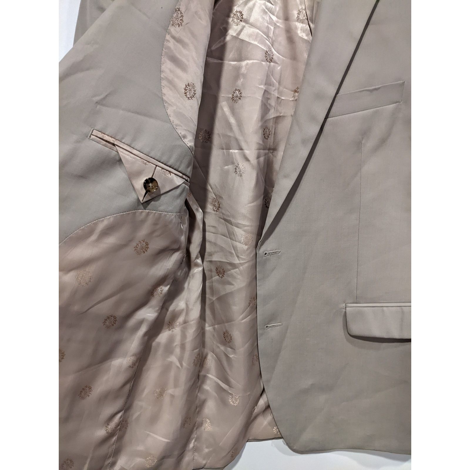 Lauren Ralph Lauren Lauren Ralph Lauren Beige Blazer Sport Coat Wool Blend Size 40R - 3 Thumbnail