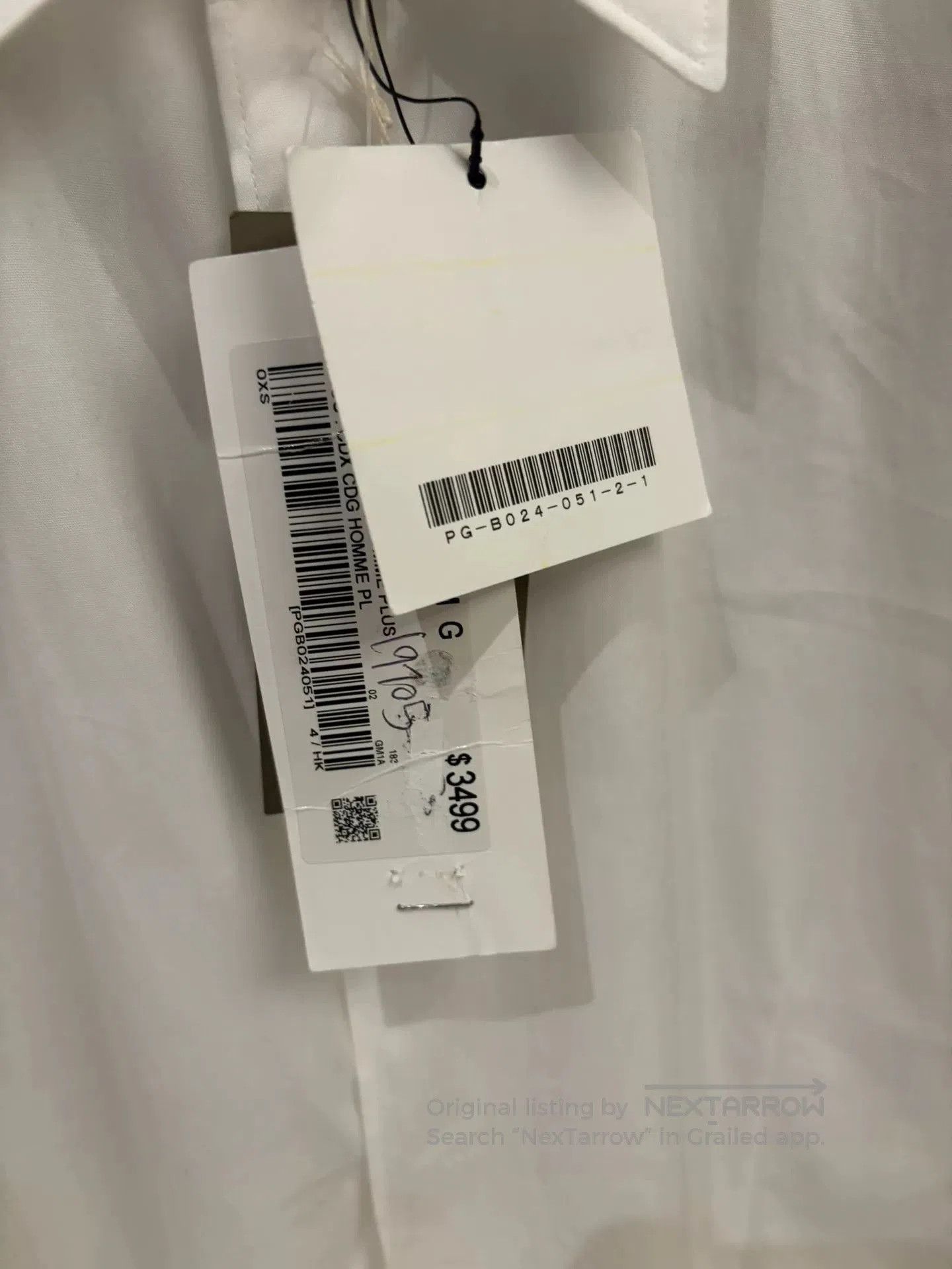 Comme des Garcons Homme Plus comnme des garcons homme plus long shirt. Size US XS / EU 42 / 0 - 5 Thumbnail