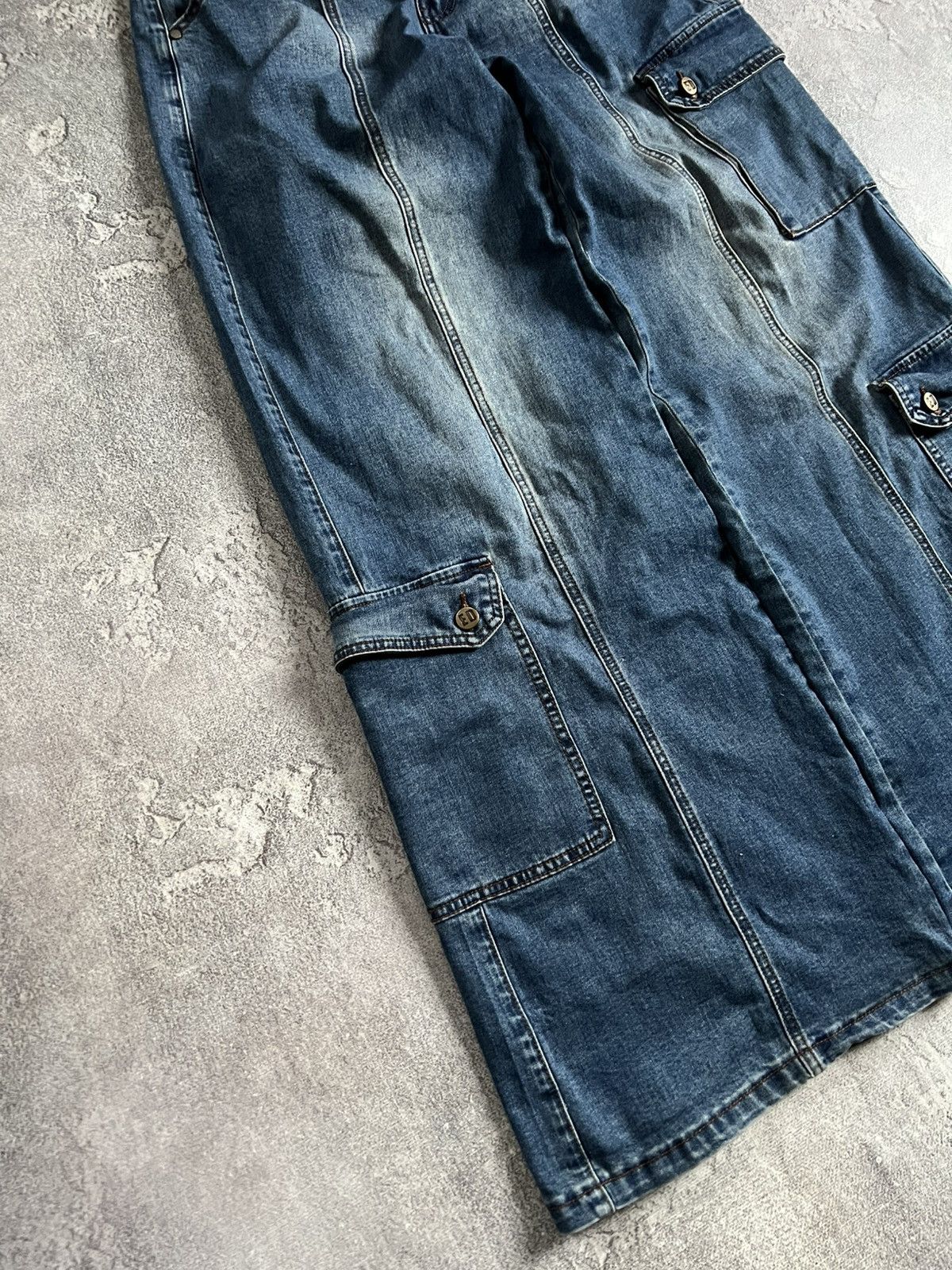 Ed Hardy Ed Hardy X Urban Outfitters Cargo Dragon Logo Denim Jeans S Size US 34 / EU 50 - 6 Thumbnail