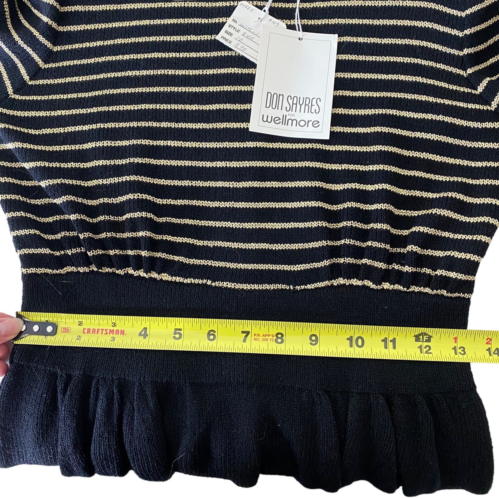 Other DON SAYRES Wellmore Vintage 80s Wool Dress Blazer Suit Set Size L / US 10 / IT 46 - 11 Thumbnail