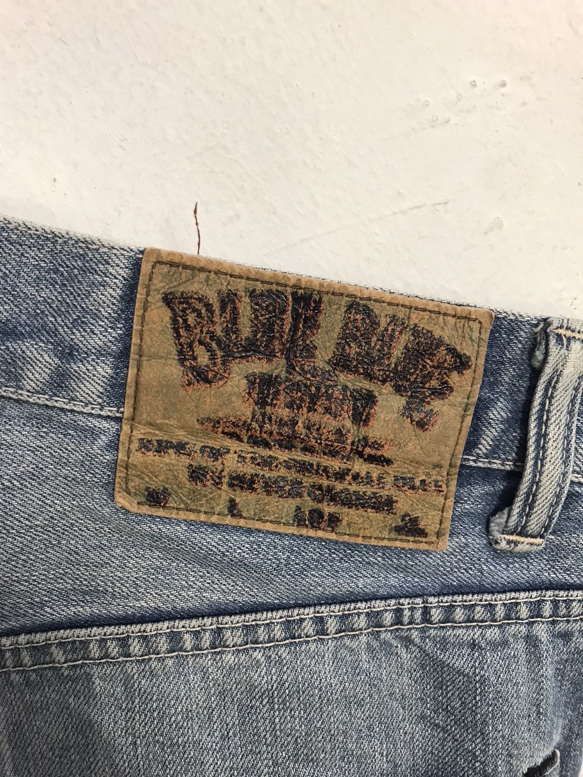 Blue Blue Japan Blue Blue Japanese Brand Beauty Faded Denim Straight Cut Size US 33 - 7 Thumbnail