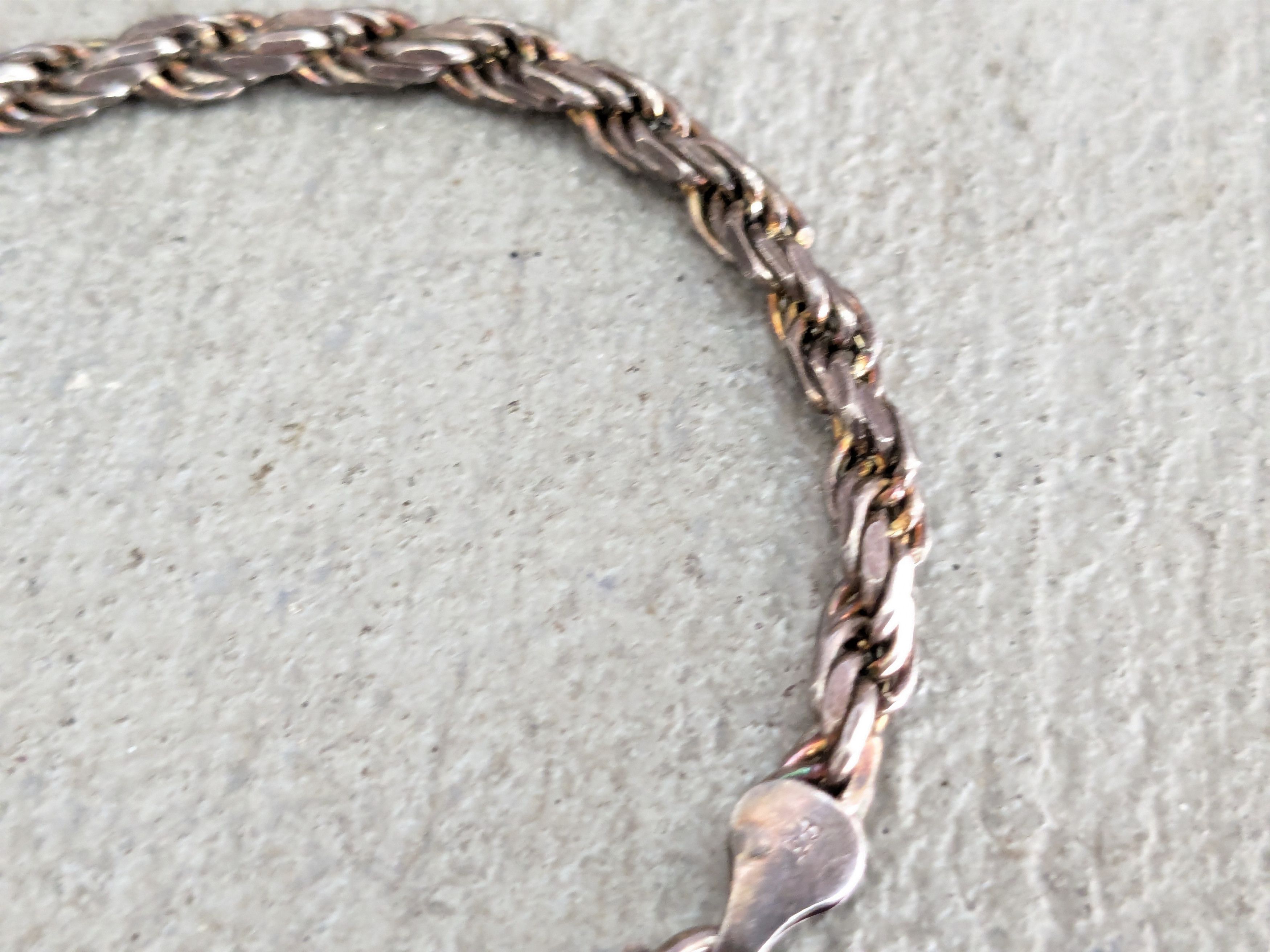 Jewelry × Vintage Vintage Sterling Silver Bracelet Rope Twist 8" Italy Size ONE SIZE - 3 Thumbnail