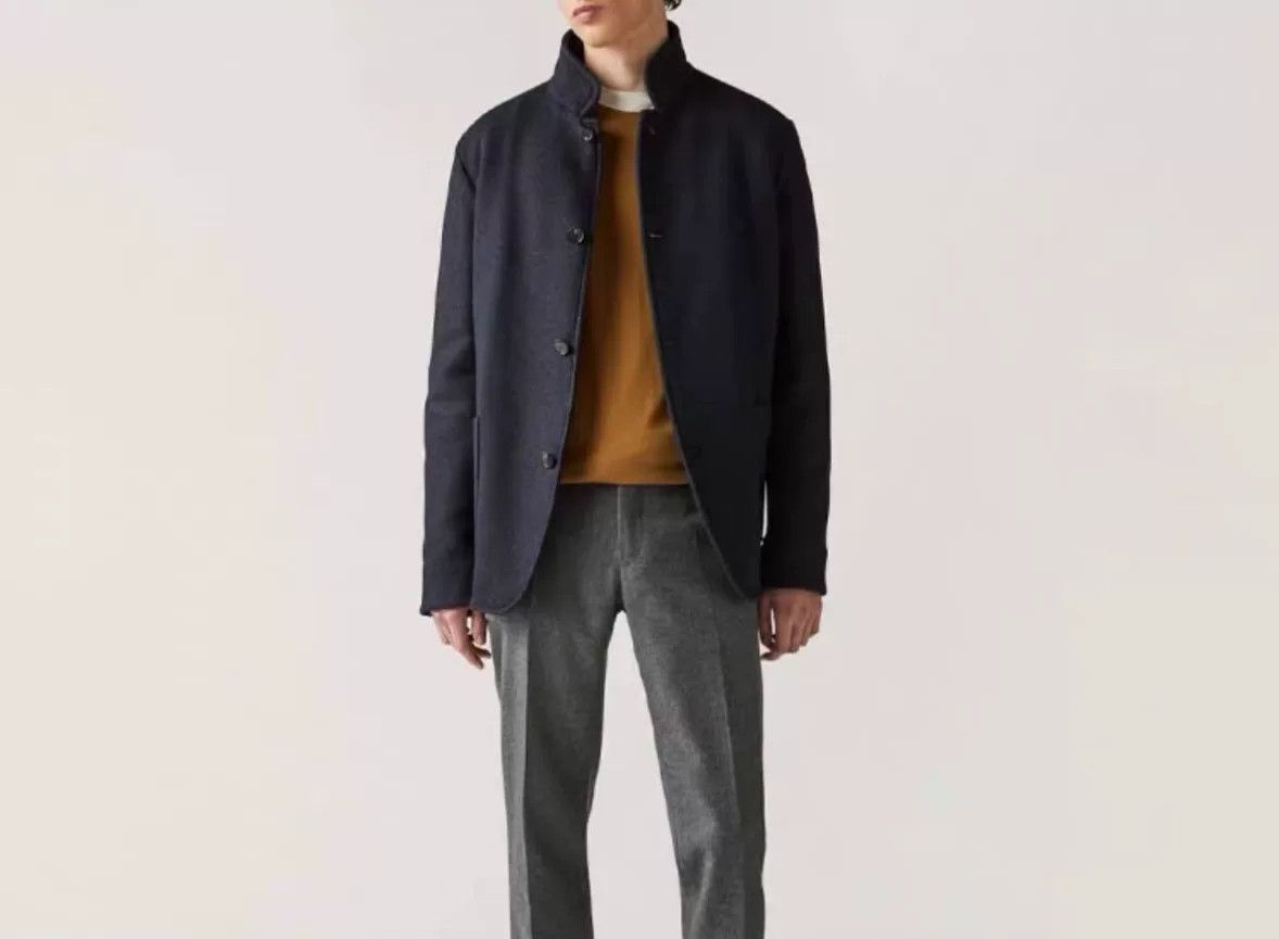 Loro Piana Loro Piana Men's Cashmere Coat Navy Blue Size US M / EU 48-50 / 2 - 1 Thumbnail