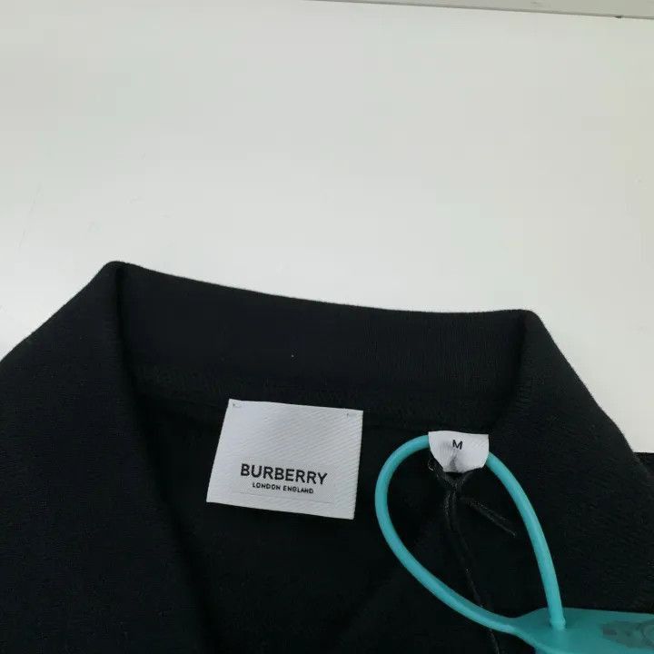 Burberry Burberry Burberry Black SS24 Logo Embroidered Polo Shirt-2 Size US M / EU 48-50 / 2 - 9 Thumbnail