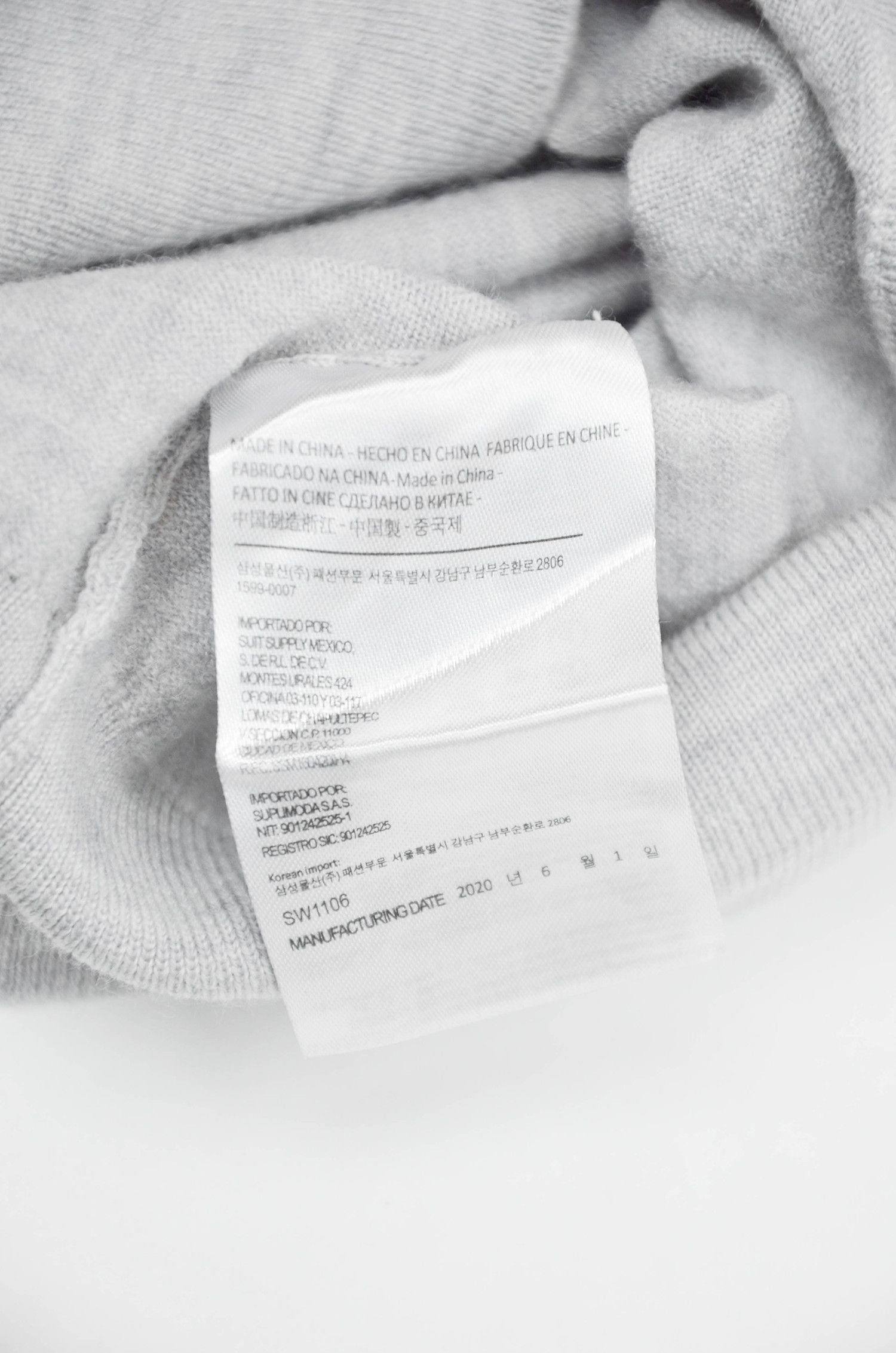Suitsupply Suitsupply Merino Wool Lightweight Turtleneck Grey - Size XL Size US XL / EU 56 / 4 - 8 Thumbnail