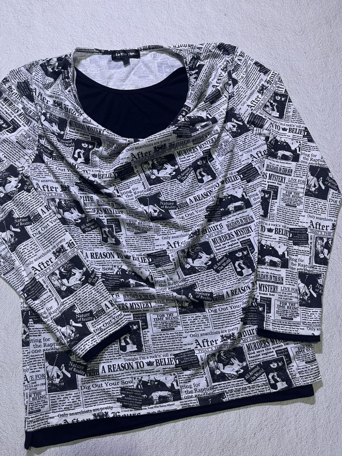 Japanese Brand Y2K DELECTIBE STRUCT long sleeve tshirt Size US M / EU 48-50 / 2 - 2 Thumbnail