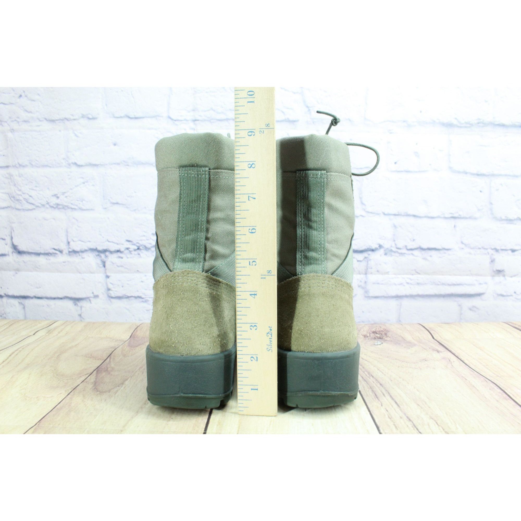 Other Sage Green Suede Military Combat Boots 5.5 W Size US 5.5 / EU 38 - 6 Thumbnail