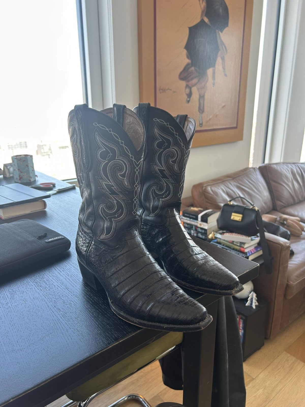 Rujo Boots Rujo - The Kirby Black Caiman Boots Size US 11 / EU 44 - 2 Thumbnail