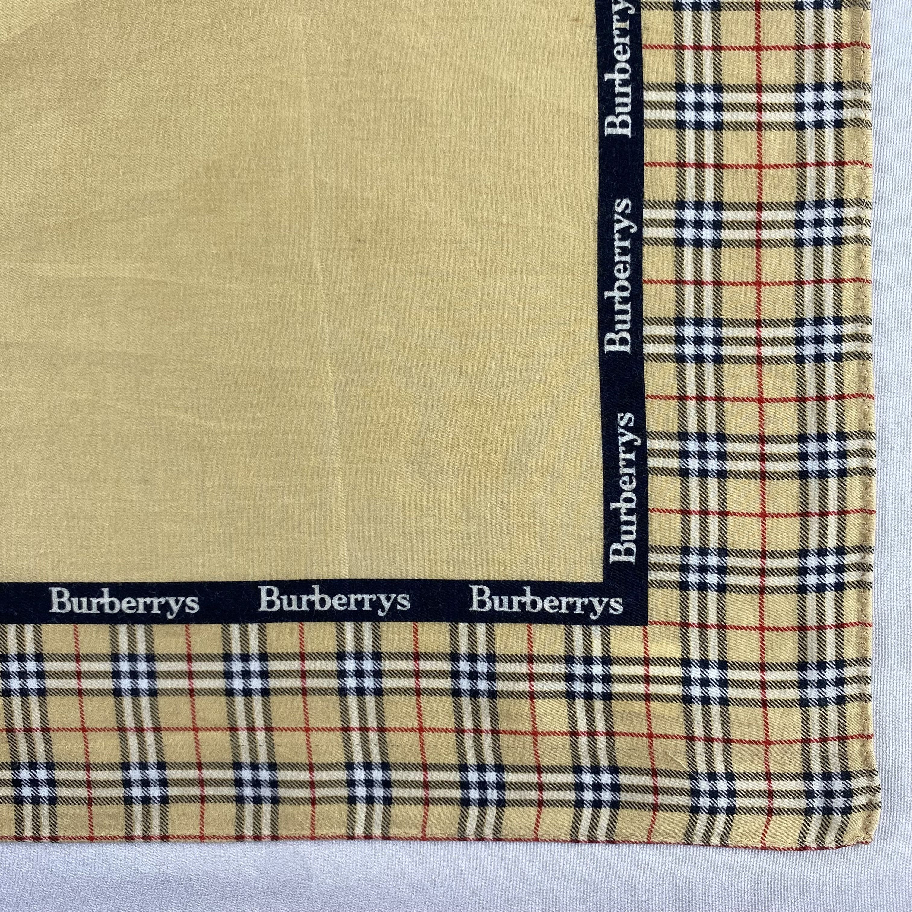 Burberry × Vintage Burberry Handkerchief / Neckerchief / Bandana-P1613 Size ONE SIZE - 3 Thumbnail