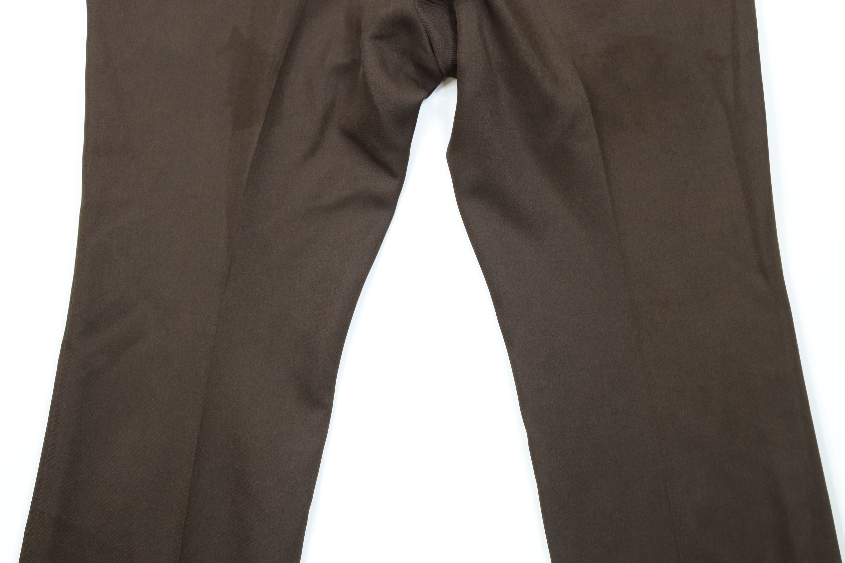 Vintage Vintage 70s Streetwear Knit Wide Leg Chino Pants Brown USA Size US 42 / EU 58 - 13 Thumbnail
