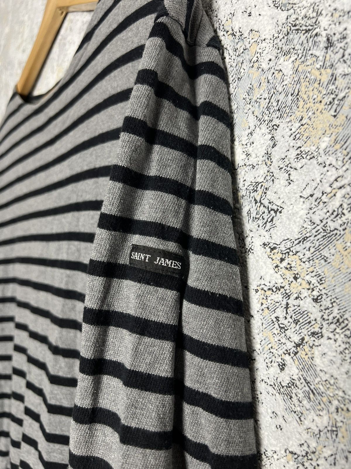 Saint James × Vintage Saint James Striped Long Sleeve Jean Paul Vibe Kurt Cobain M Size M / US 6-8 / IT 42-44 - 2 Thumbnail