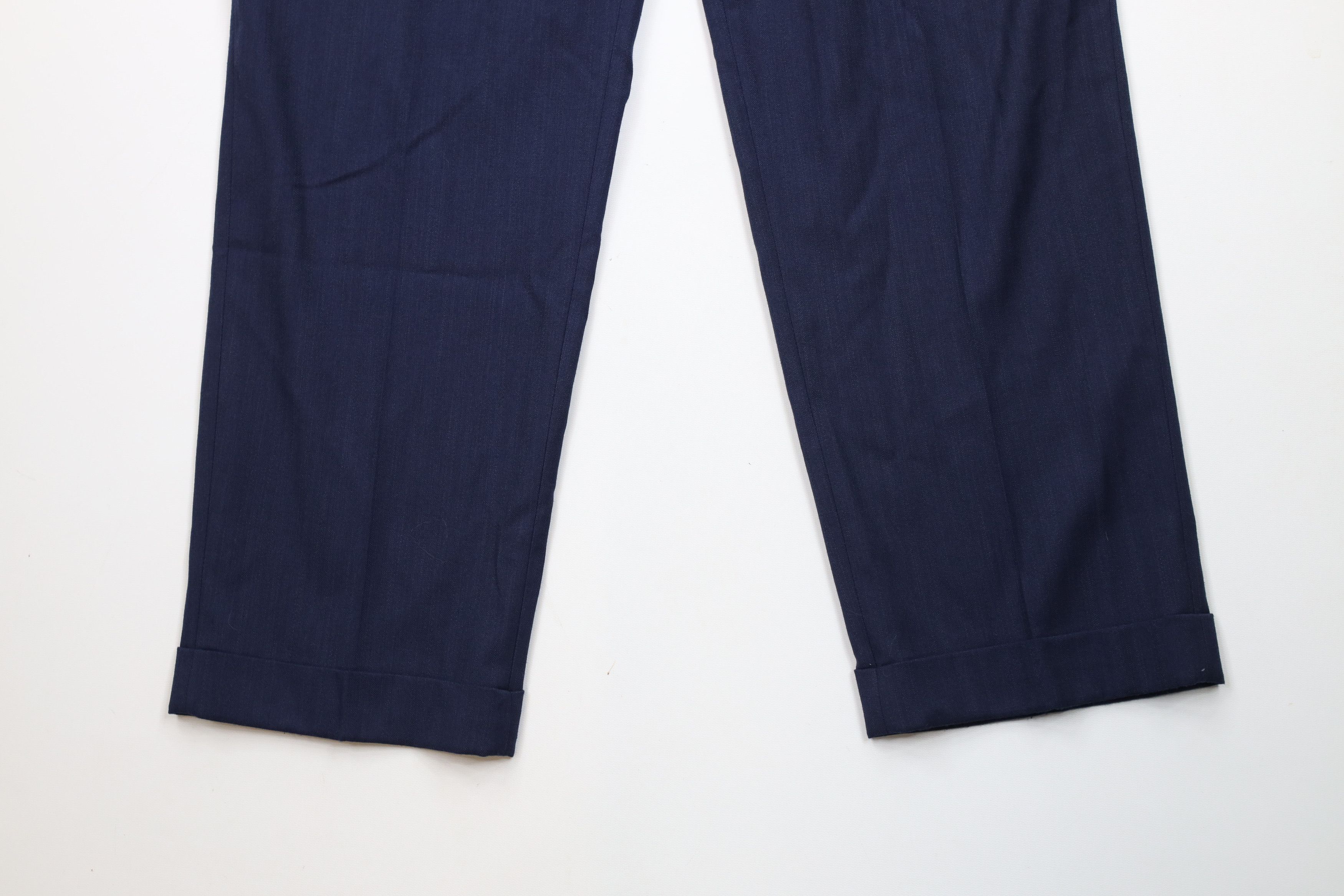 Ralph Lauren × Vintage Vintage Ralph Lauren Blend Pleated Wide Leg Chino Pants Blue Size US 38 / EU 54 - 4 Thumbnail
