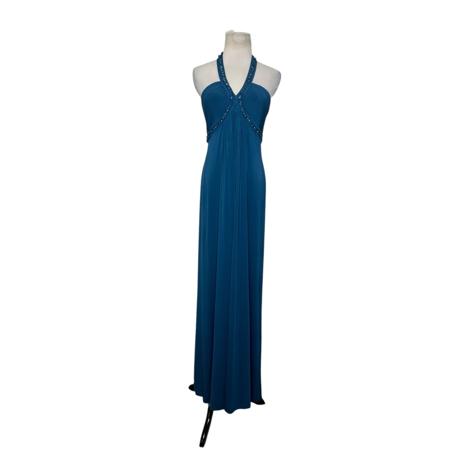 BCBGMaxAzria halter neck long formal dress size Small
