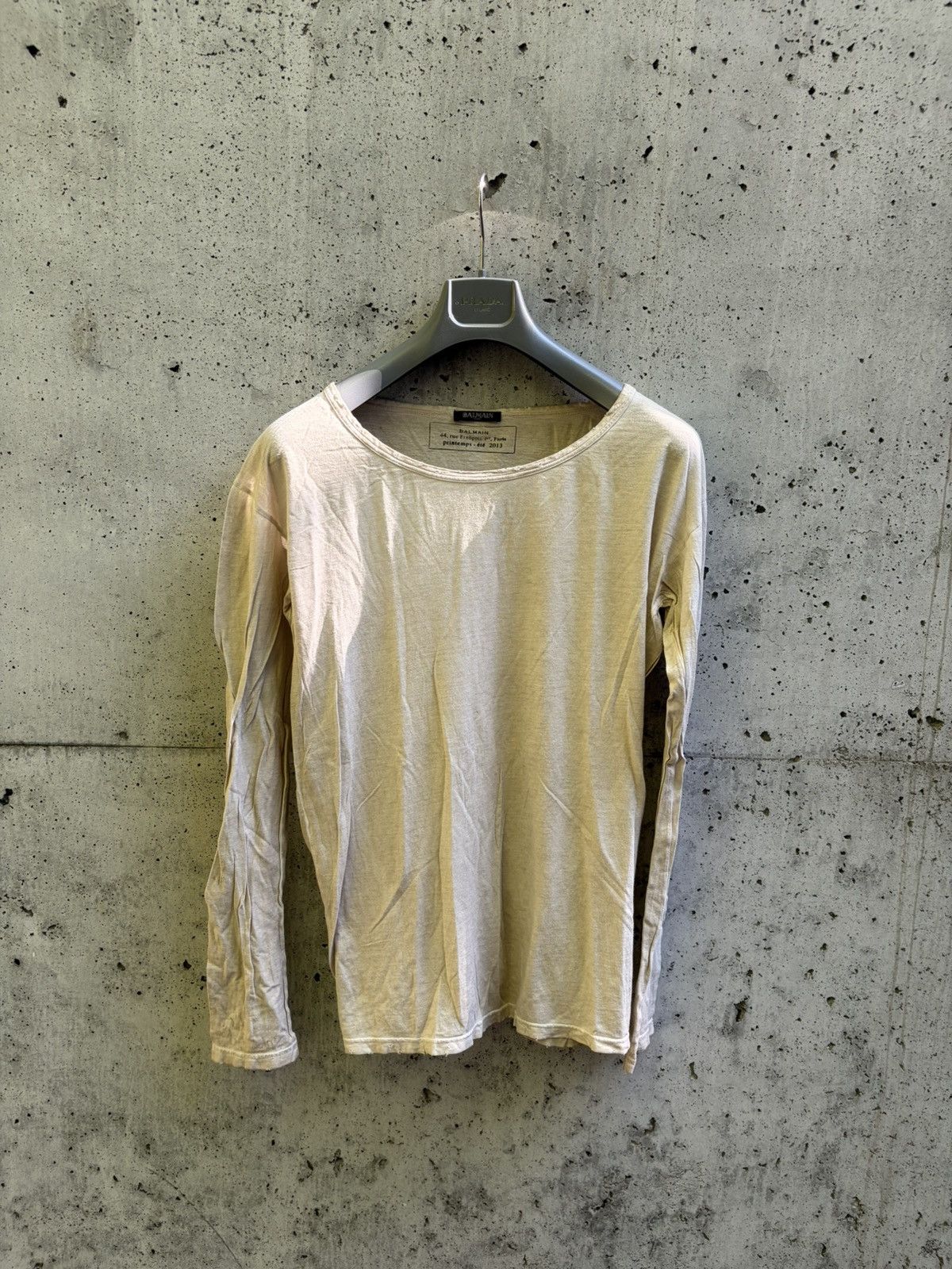 Balmain Balmain Decarnin distressed longsleeve Size US S / EU 44-46 / 1 - 1 Thumbnail