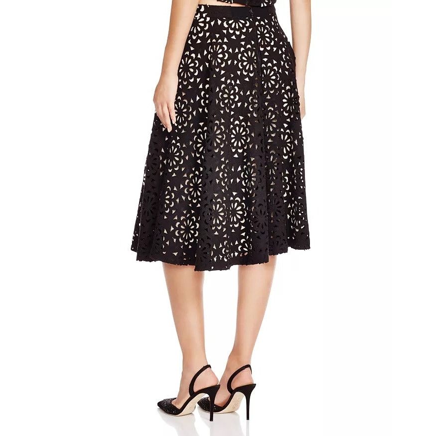 Alice + Olivia Alice + Olivia Viviana Cutout A-Line Skirt - Size 4 Size 27" / US 4 / IT 40 - 2 Thumbnail