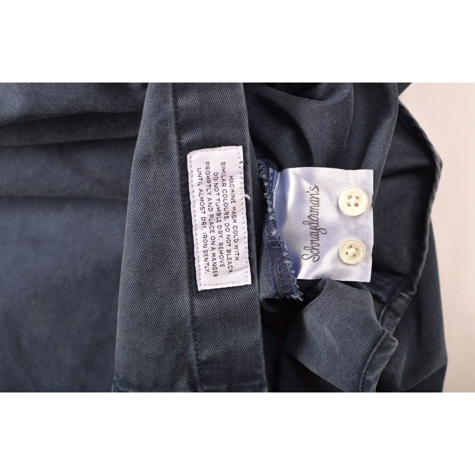 Vintage Schnaydermans Navy Cotton Button Overshirt Shirt Jacket Size 42 Blue Men Button-Up Long Sleeve Regular XS-XL? Size US XL / EU 56 / 4 - 7 Thumbnail