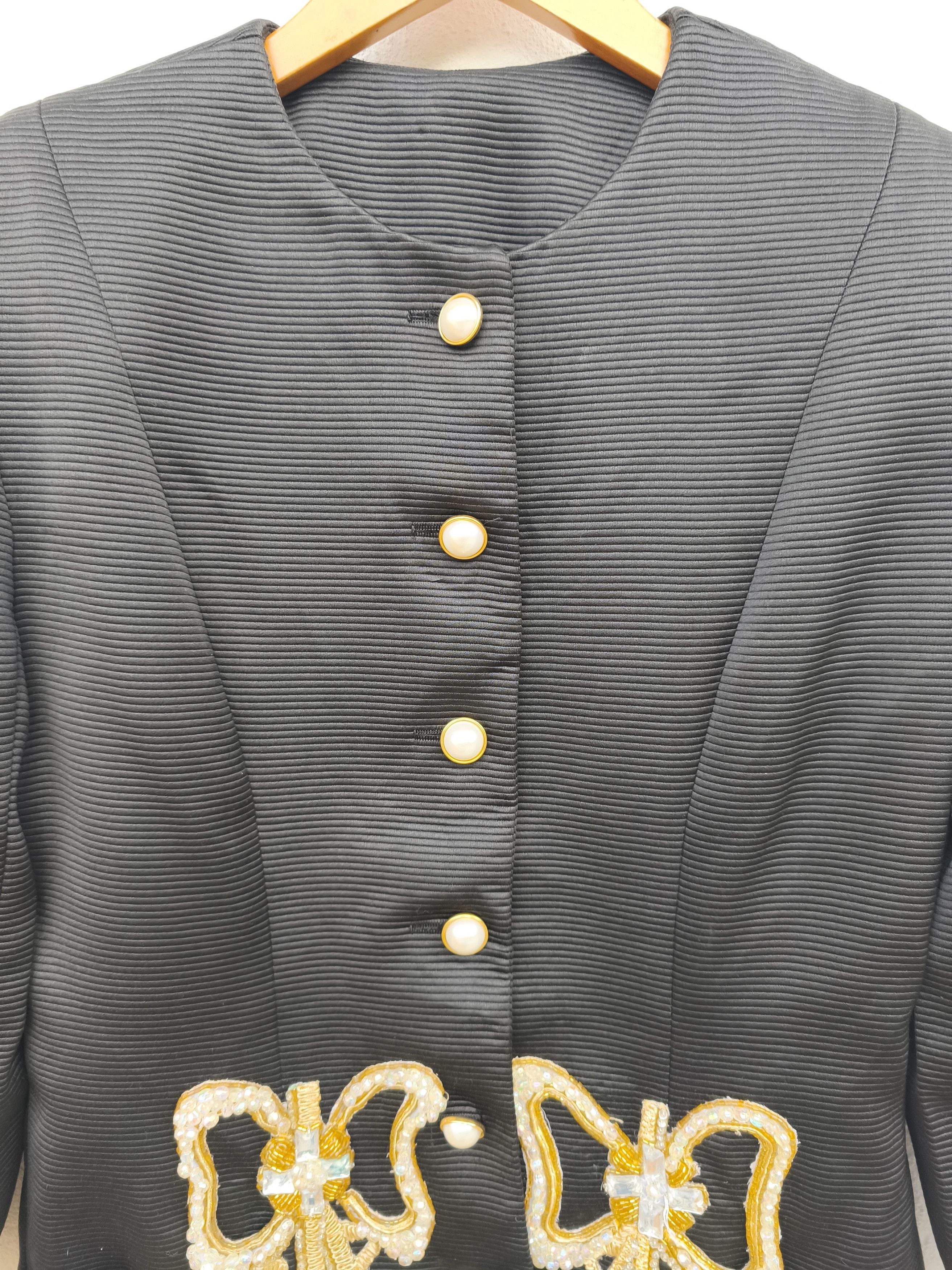 Vintage Vintage 80s Victor Costa Blouse Size M / US 6-8 / IT 42-44 - 7 Thumbnail