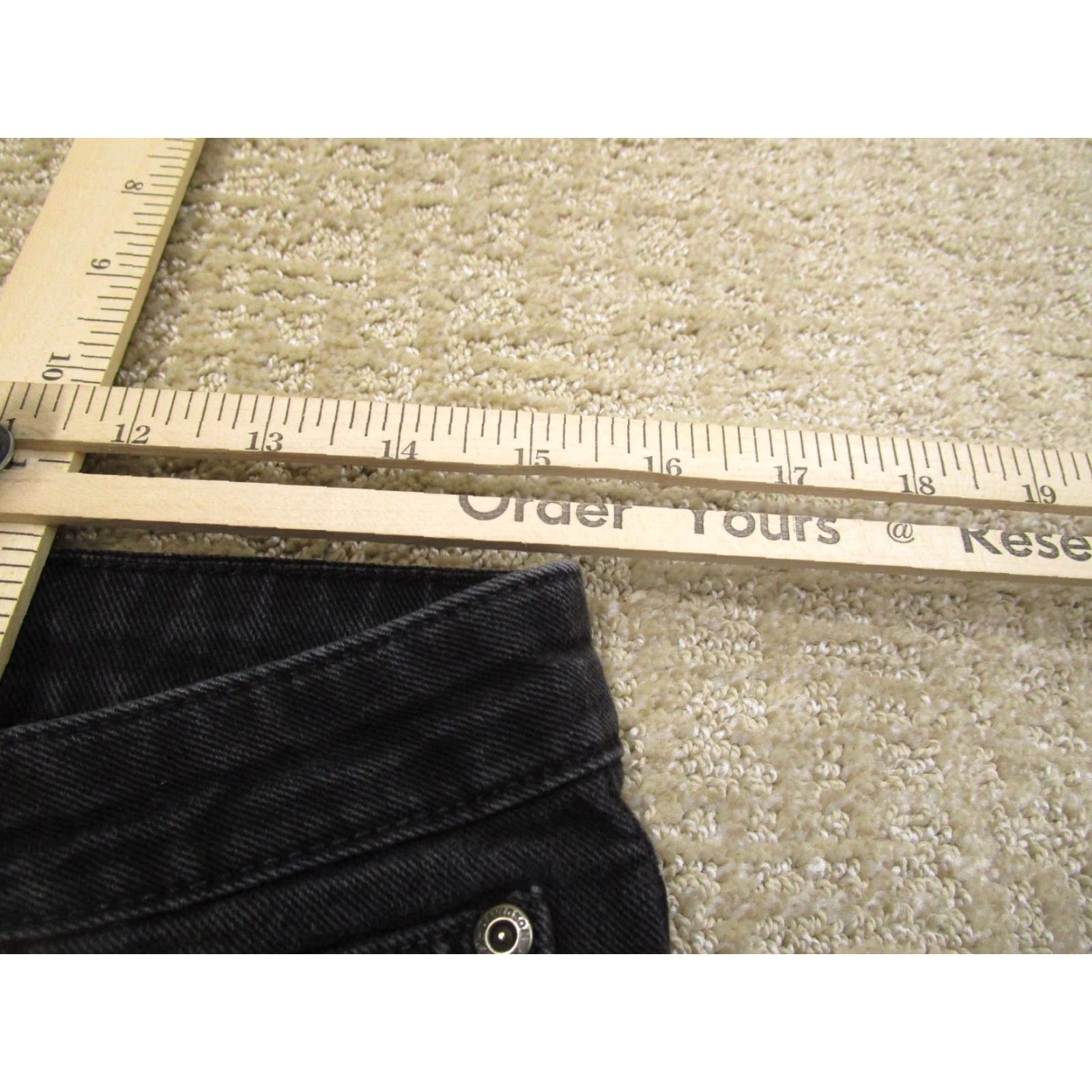 Harley Davidson VINTAGE Harley-Davidson Jeans Women 10 Black Bootcut Denim 5-Pocket Motorcycle Biker Logo Tall Pants Mens? Size 32" / US 10 / IT 46 - 5 Thumbnail