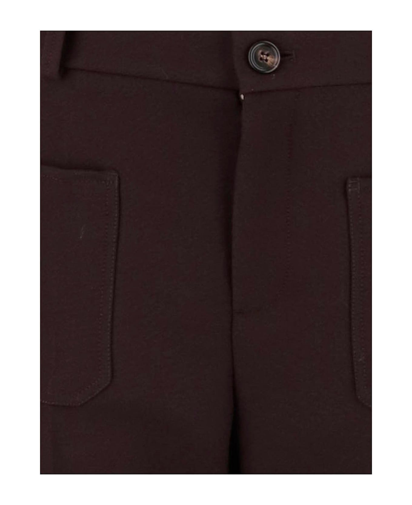 Chloe o1loc1c11025 Cropped Bootcut Pant in Copper Brown Size 26" / US 2 / IT 38 - 3 Thumbnail