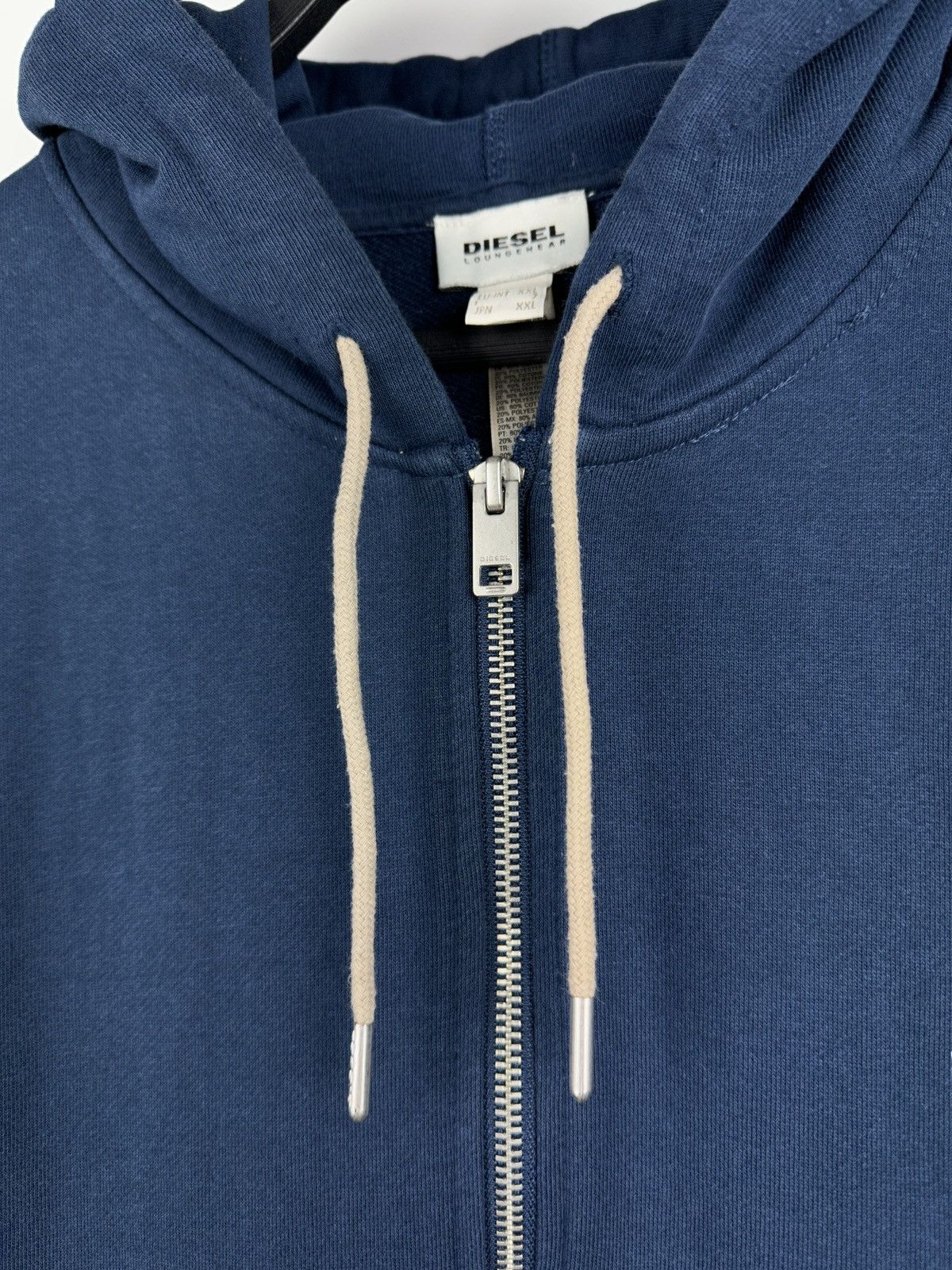 Diesel × Vintage Vintage Diesel Logo Zip Hoodie Size US XL / EU 56 / 4 - 5 Thumbnail