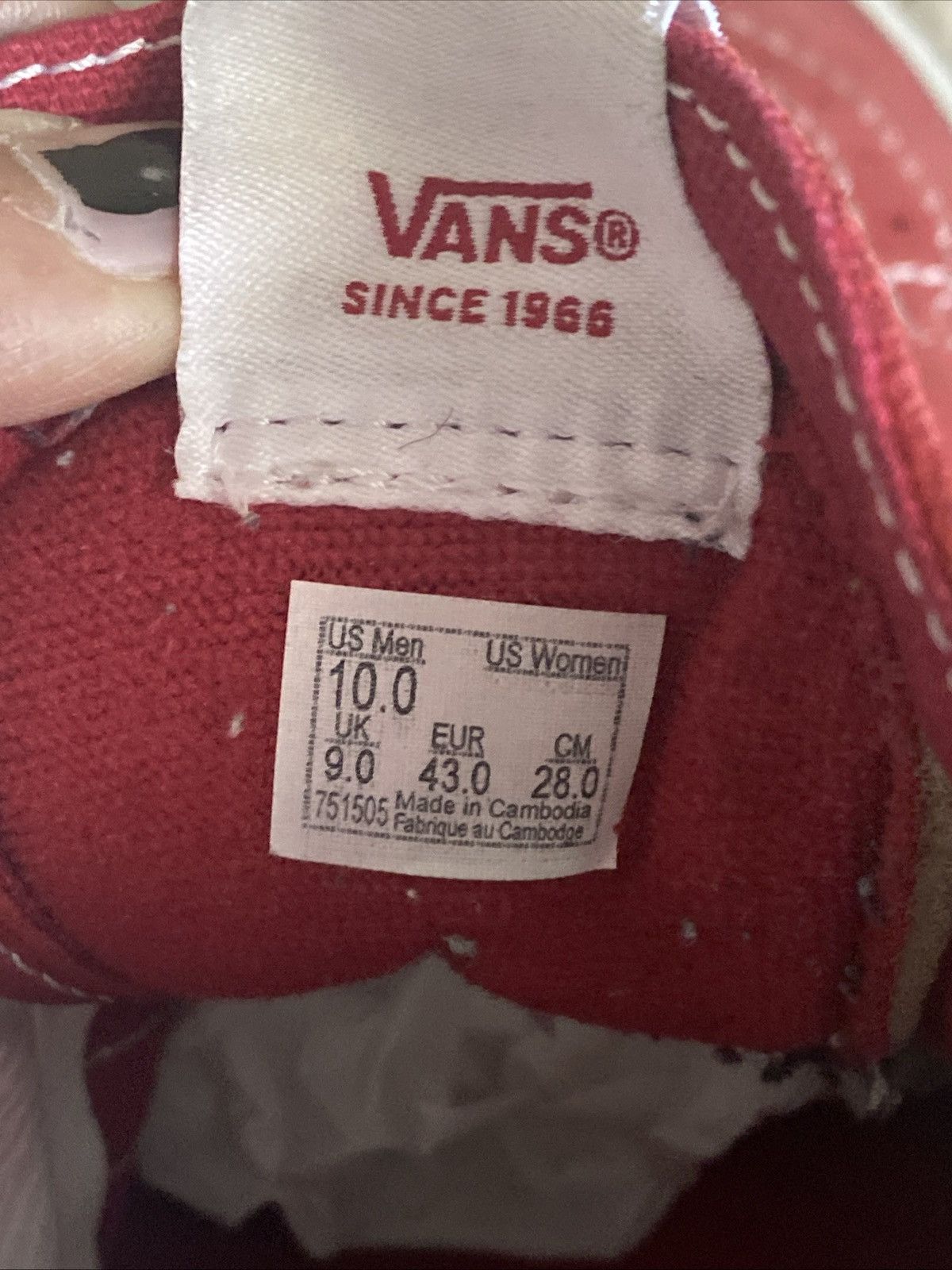 Vans Vans off the wall sk8 hi top sneakers size 10 Size US 10 / EU 43 - 14 Thumbnail