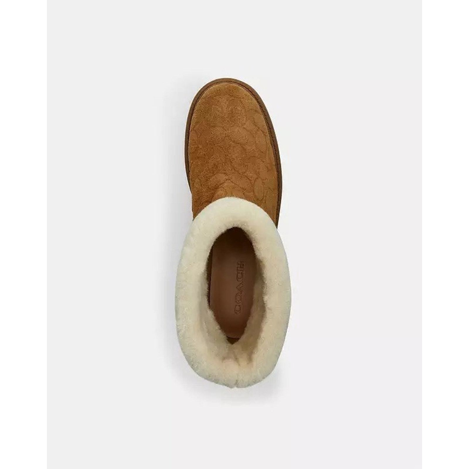 Coach NWT Coach Women's Chunky Sherpa Bootie Suede Tobacco US 8 Size US 8 / IT 38 - 11 Thumbnail