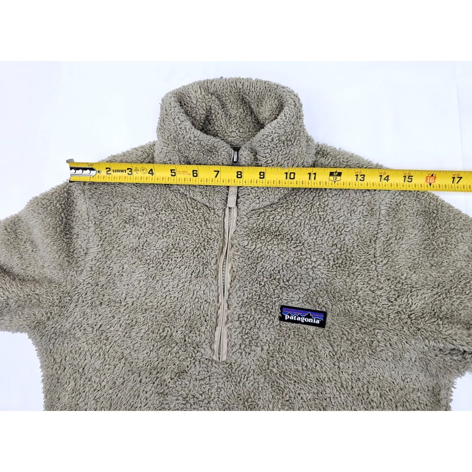 Patagonia Patagonia Los Gatos 1/4-Zip Deep Pile Sherpa Pullover Sweater Women S Beige Mock Size S / US 4 / IT 40 - 7 Thumbnail
