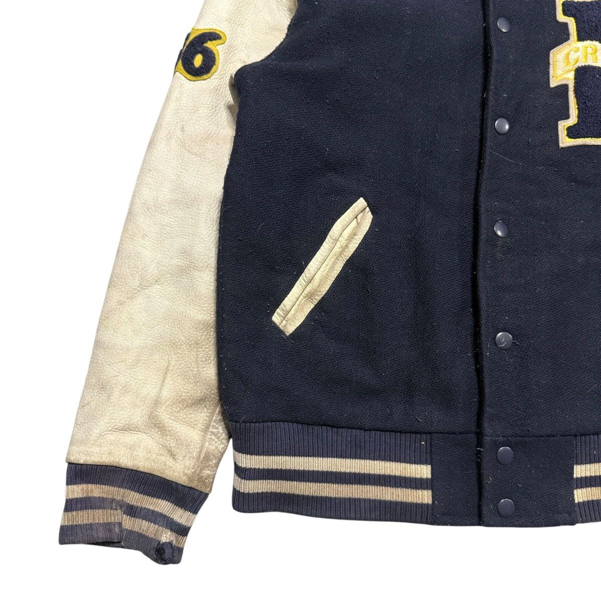 Vintage Vintage Harvard University Wool Leather Varsity Jacket Size US L / EU 52-54 / 3 - 5 Thumbnail