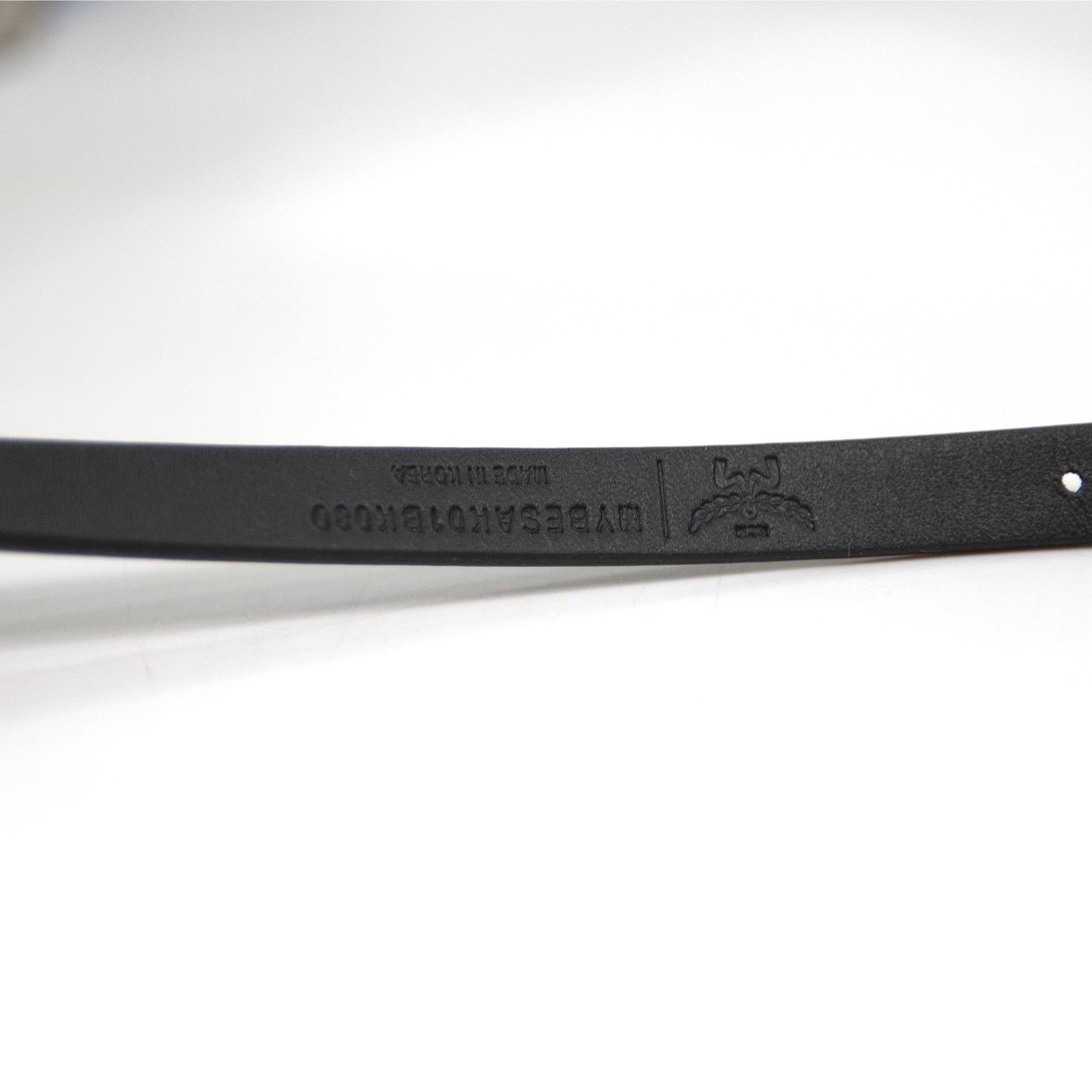 MCM MCM Black Calf Leather Diamond Logo Gold Plated Buckle Thin Size ONE SIZE - 5 Thumbnail