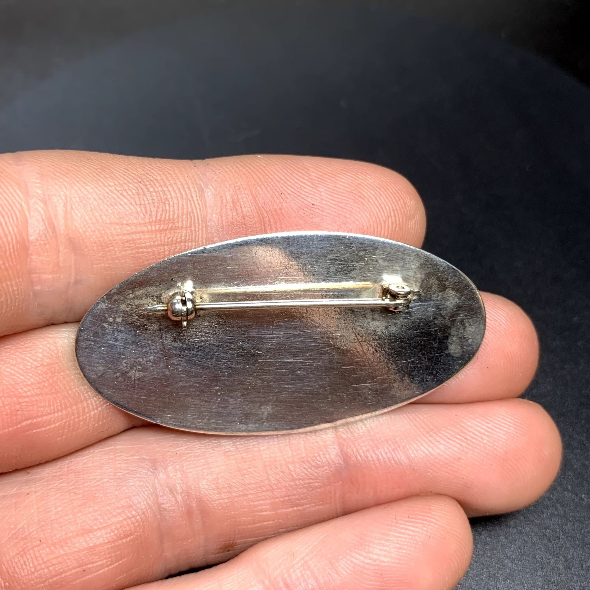 Other VTG Silver Elegant Shell Cameo Pin Brooch 0.3mm Width Size 2 Size ONE SIZE - 6 Thumbnail