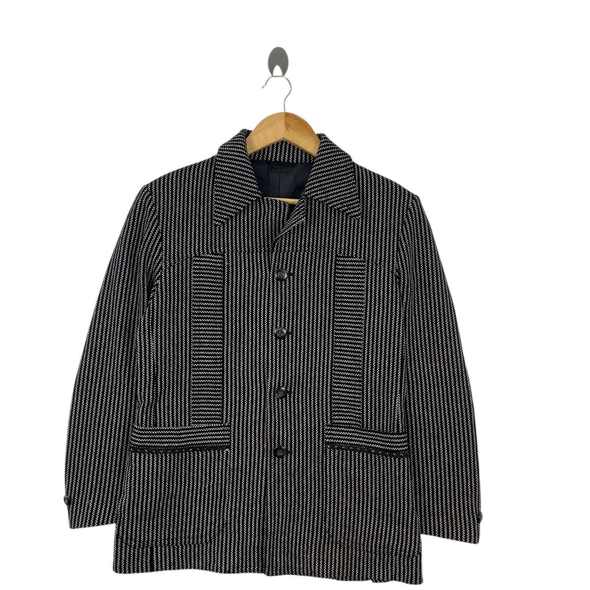 Vintage Vintage RUBIN KOYO CLOTHING Houndstooth Pattern Coat Blazer Size S / US 4 / IT 40 - 4 Thumbnail