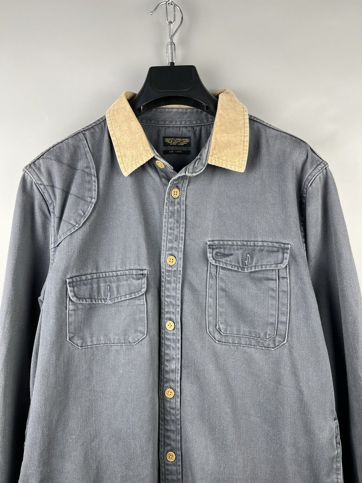Allsaints Allsaints Mens Button Long Sleeve Overshirt Jacket Size US L / EU 52-54 / 3 - 3 Thumbnail