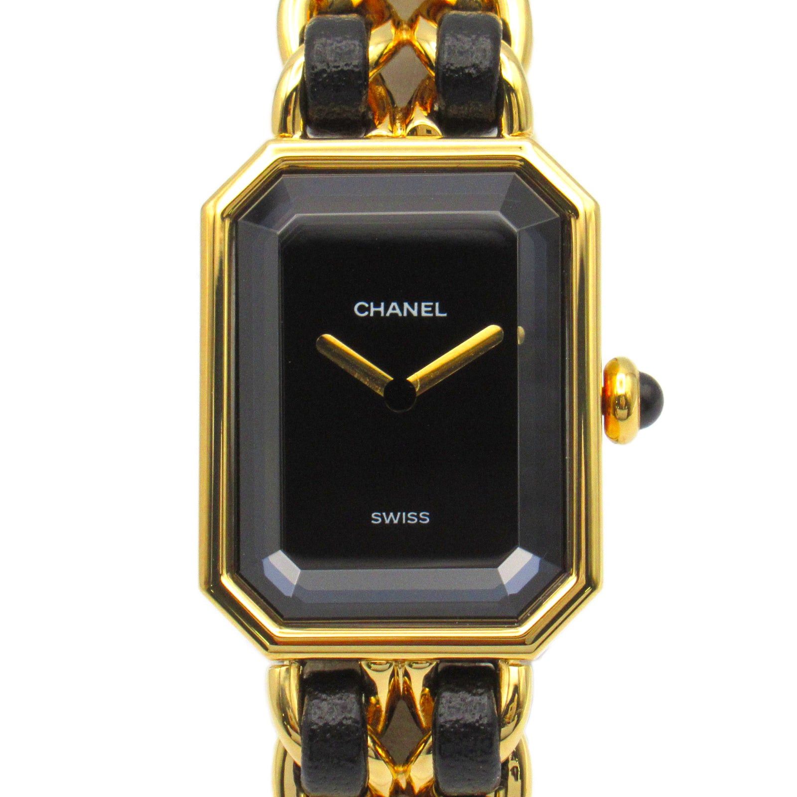 Chanel Chanel Premier S Women Watch Quartz Gp (Gold Plated) Leather Black Size ONE SIZE - 1 Thumbnail