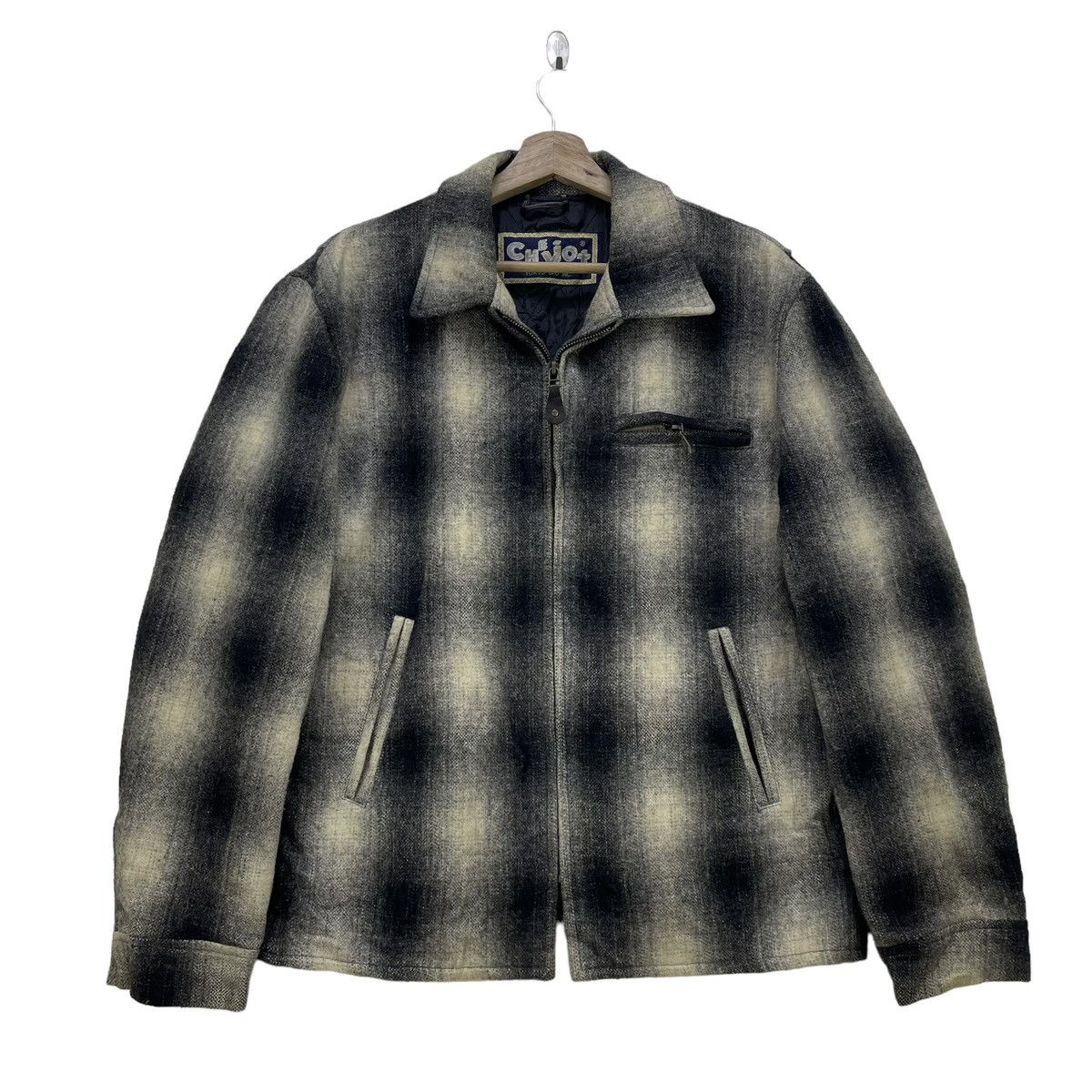 Japanese Brand 📣Vintage Japanese Brand Cheviot Tokyo UFO Checked Jacket Size US M / EU 48-50 / 2 - 1 Thumbnail