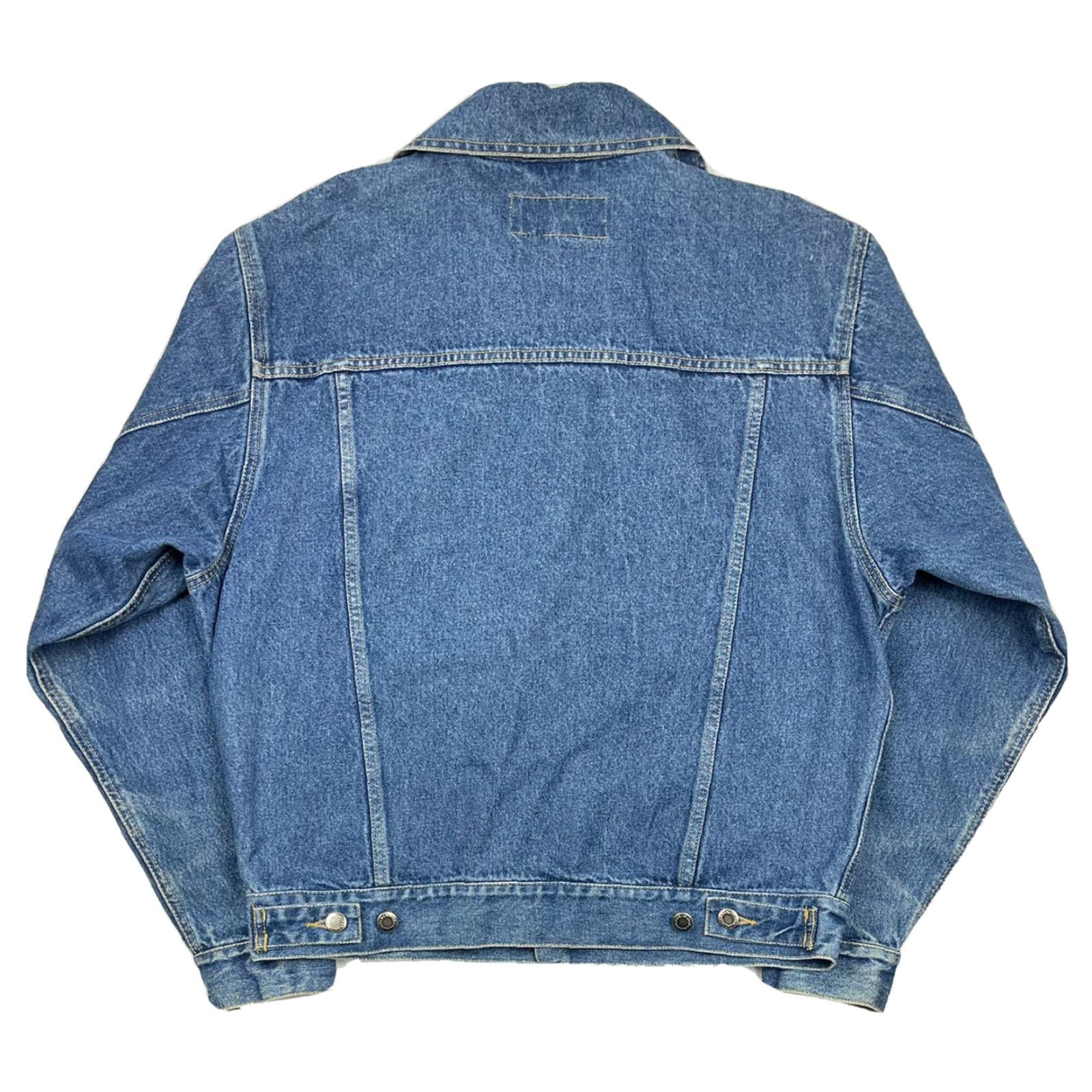 Wrangler VINTAGE Wrangler Hero Denim Trucker Jacket Mens Size L Blue 90s Western Cowboy Biker Coat Size US 33 - 3 Thumbnail