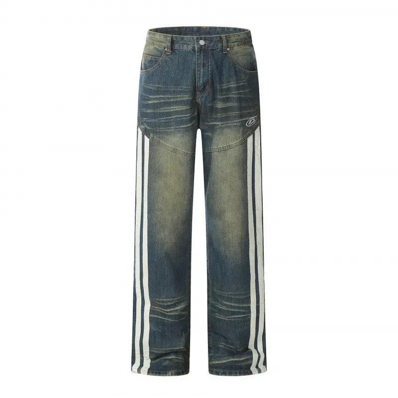Japanese Brand Retro loose high street wide leg jeans Size US 32 / EU 48 - 5 Thumbnail