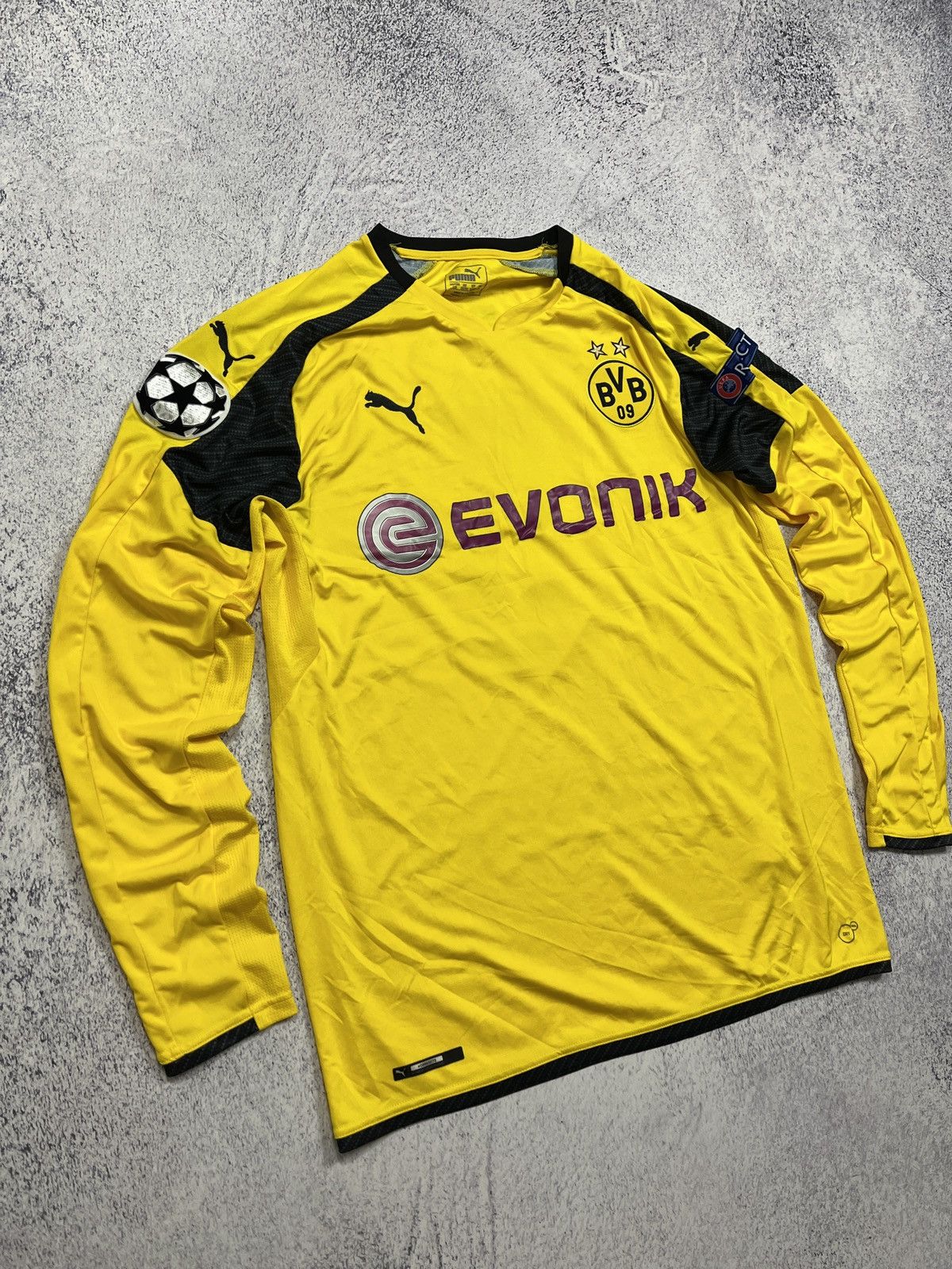 Puma Borussia Dortmund 2016 #5 Bartra Soccer Long Sleeve Jersey Size US L / EU 52-54 / 3 - 4 Thumbnail