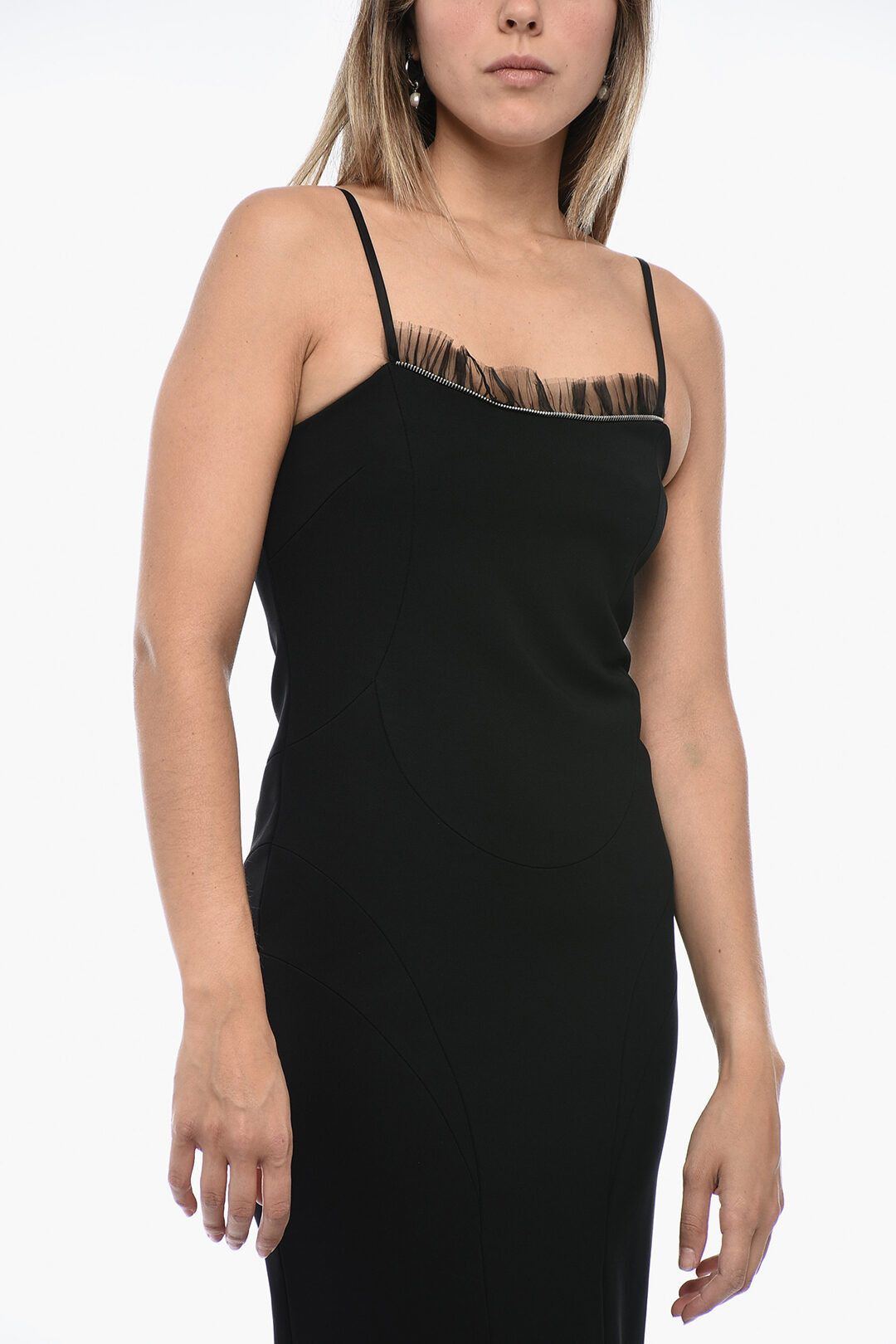 Off-White og1mm1125 Slip Dress in Black Size XS / US 0-2 / IT 36-38 - 4 Thumbnail