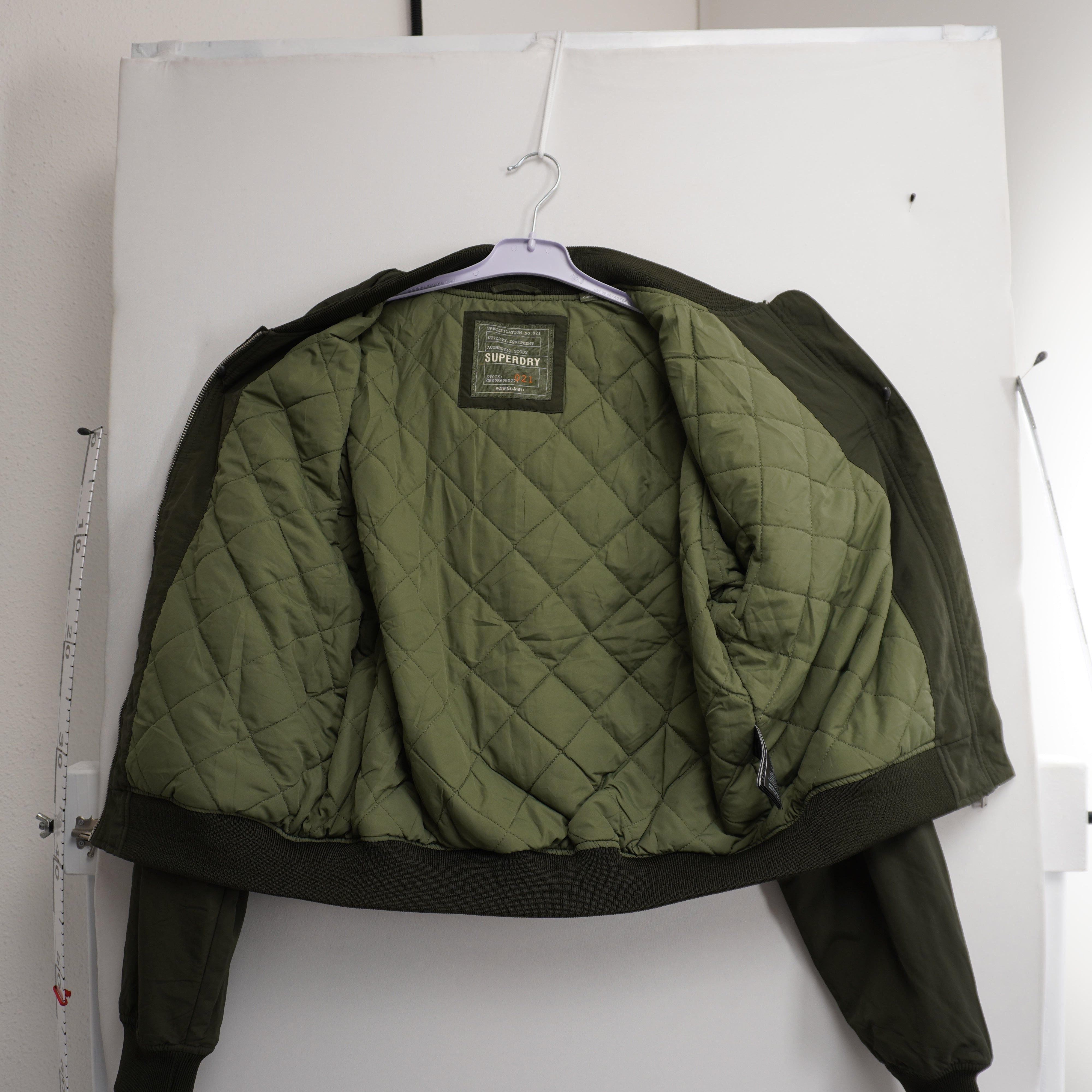 Superdry New Women's Superdry Khaki Bomber Jacket Size M / US 6-8 / IT 42-44 - 7 Thumbnail