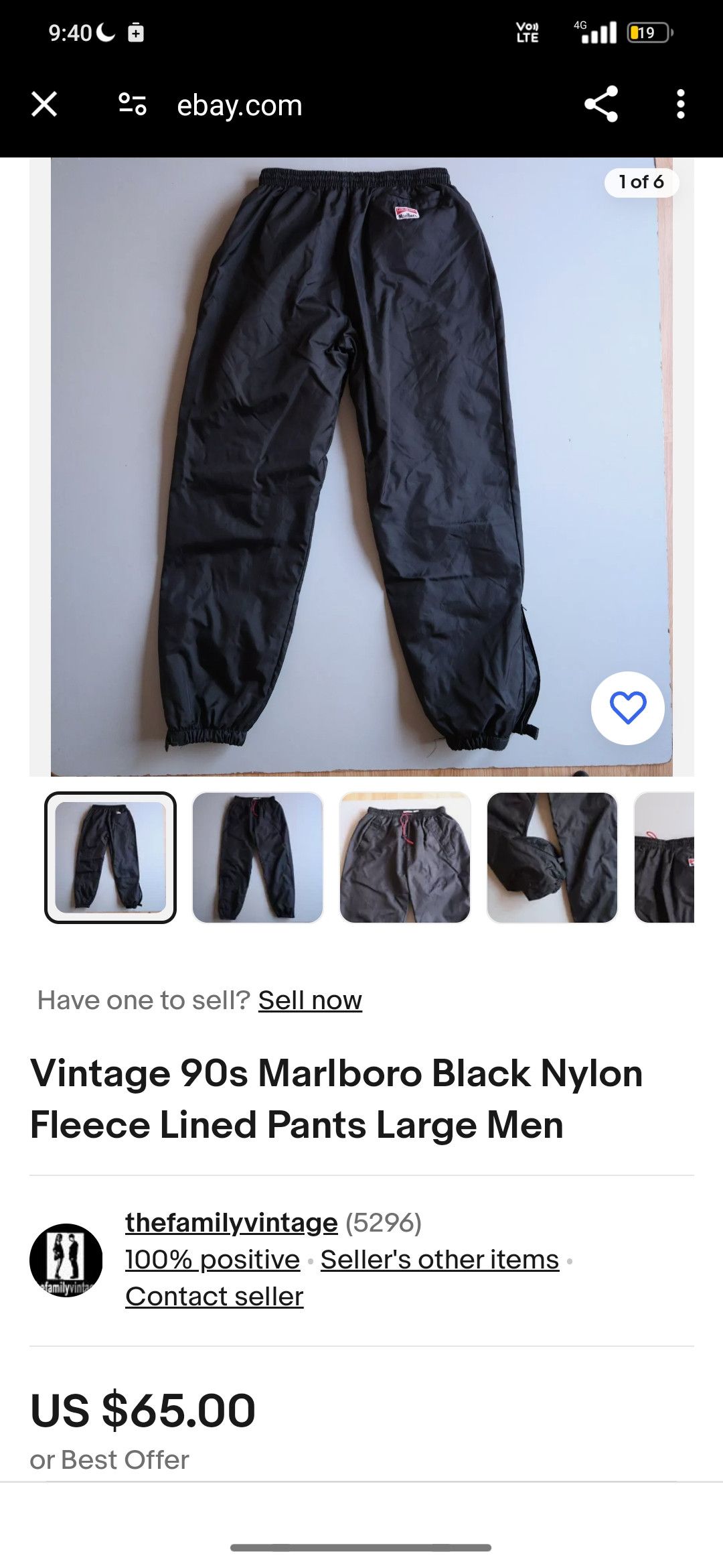 Marlboro Vintage Malboro trackpant Size US 30 / EU 46 - 7 Thumbnail