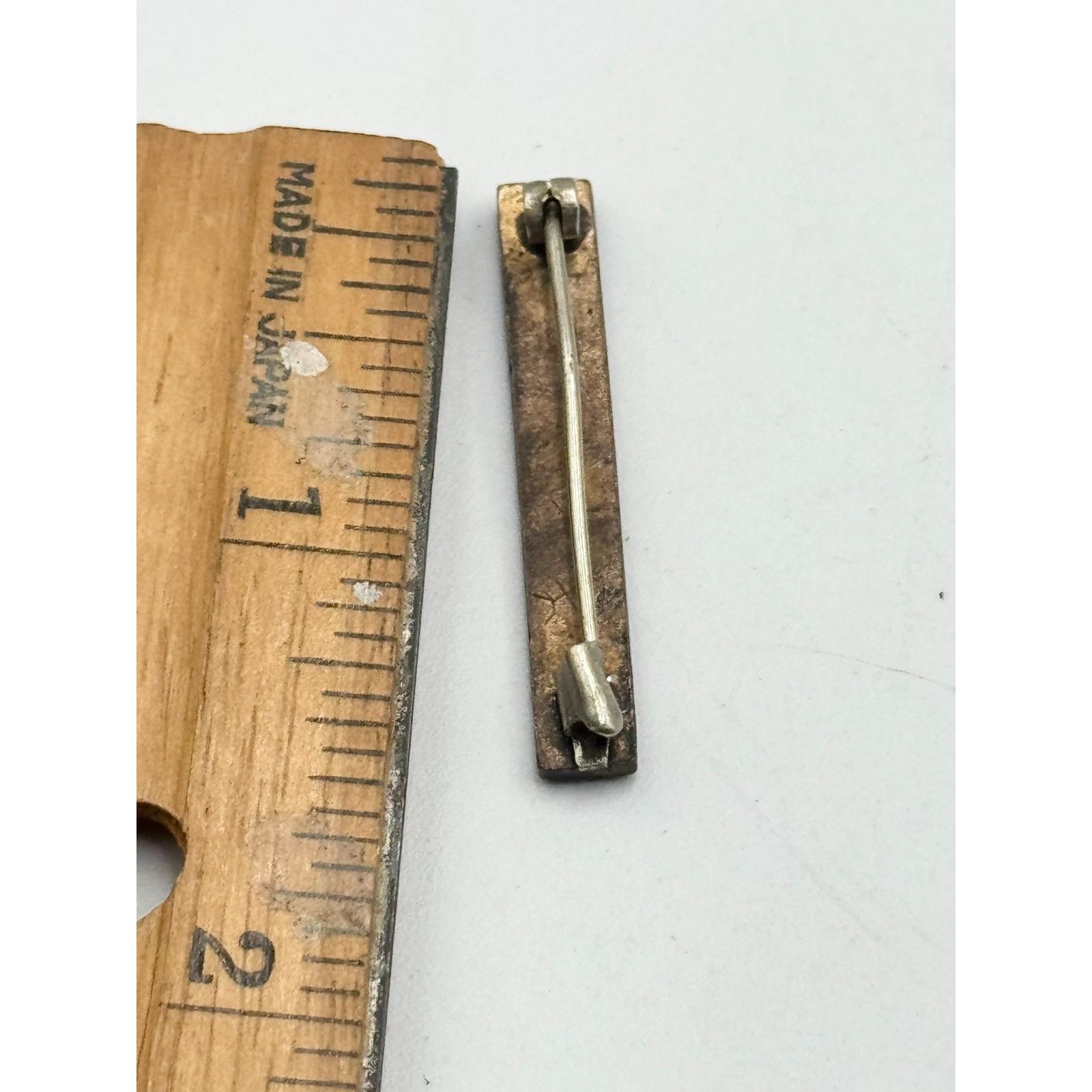 Vintage Estate Guilloche enamel floral bar pin Size ONE SIZE - 4 Thumbnail